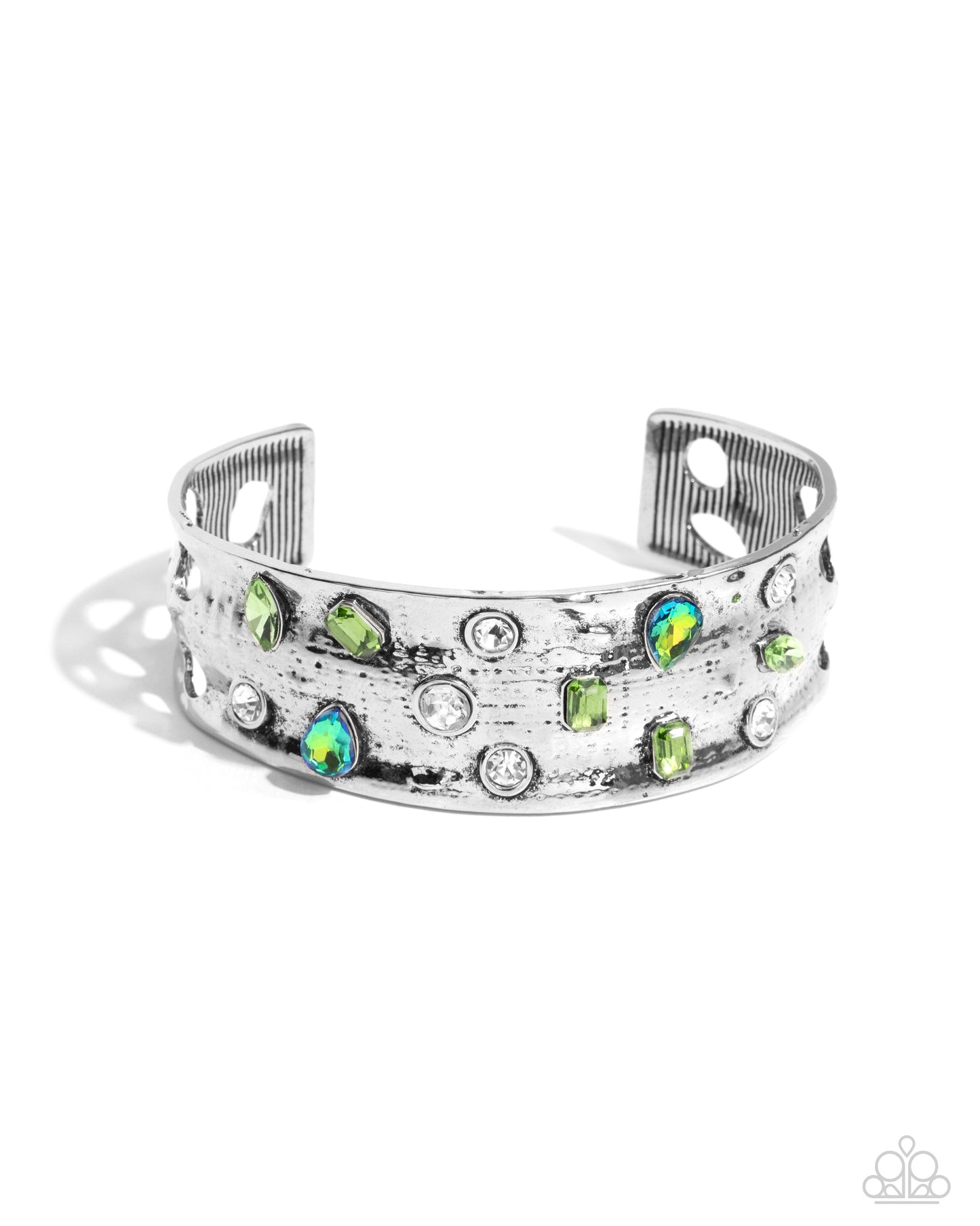 Embellished Empire Green Bracelet - Jewelry by Bretta