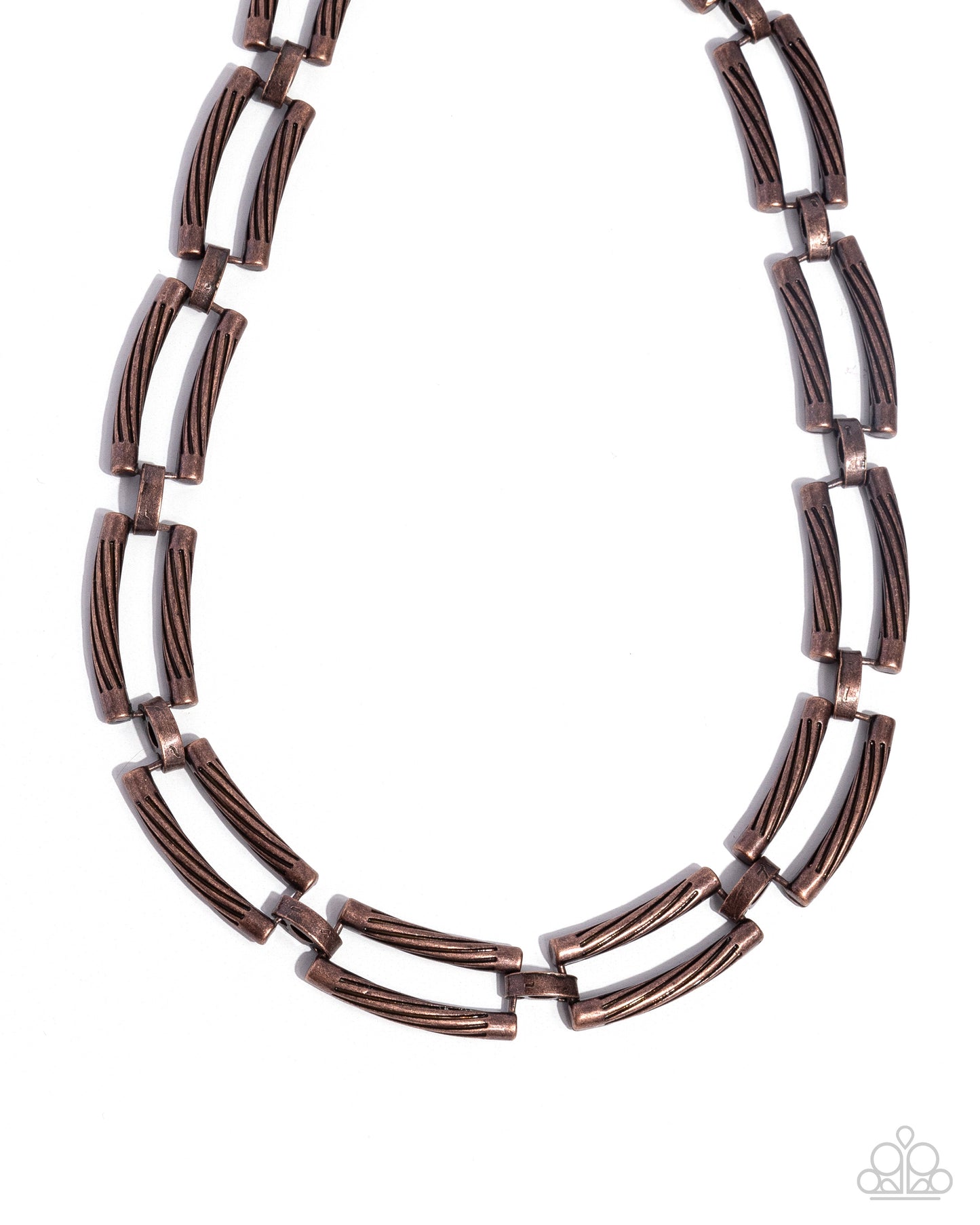 Technical Texture Copper Necklace - Jewelry by Bretta