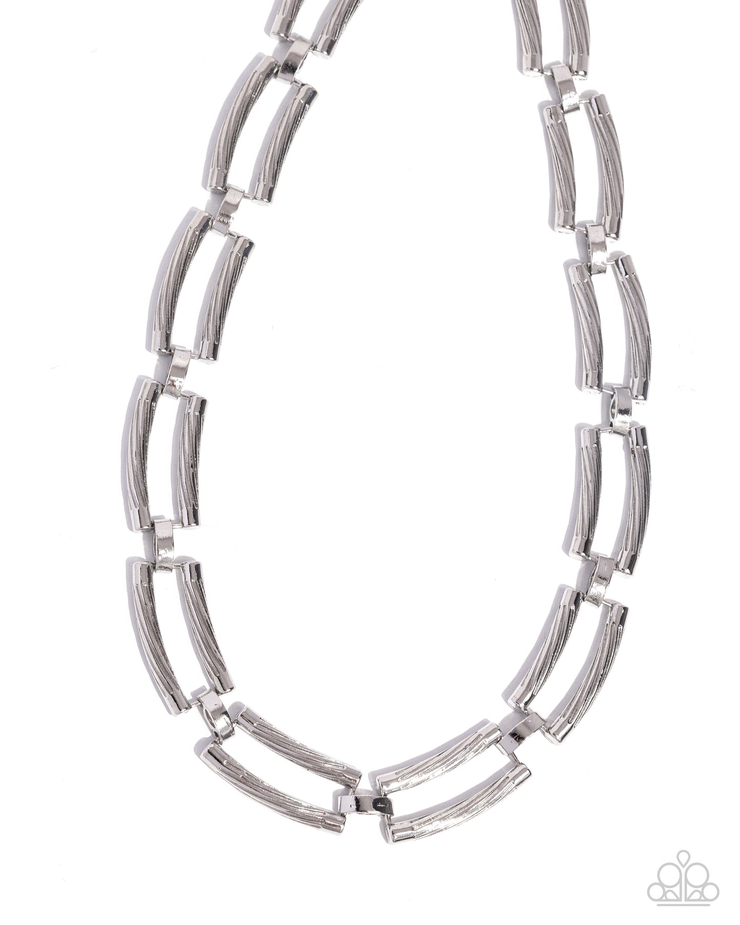 Technical Texture Silver Necklace - Jewelry by Bretta