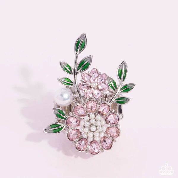 Budding Bling Pink Ring - Jewelry by Bretta