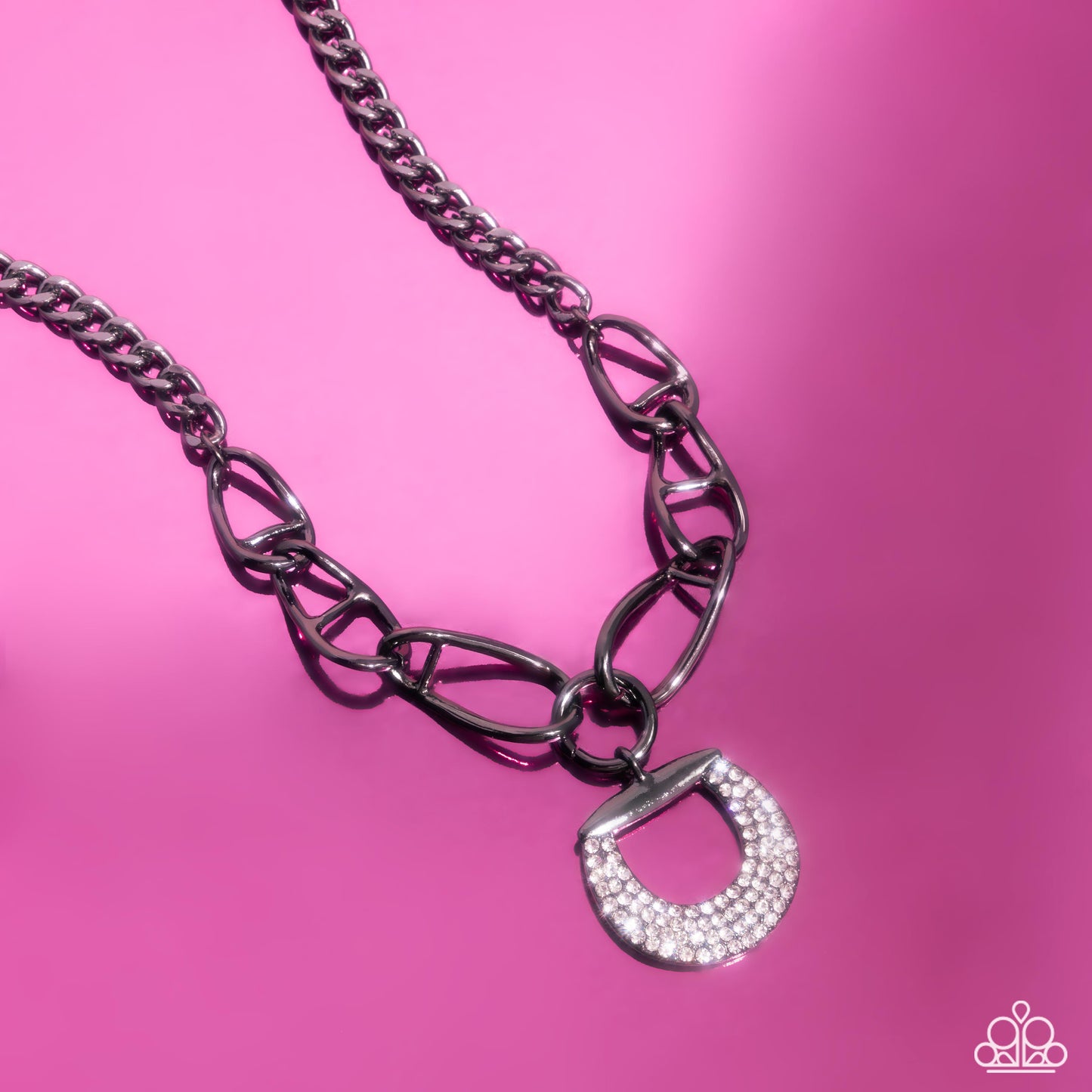 Linked Leader Black Necklace - Jewelry by Bretta