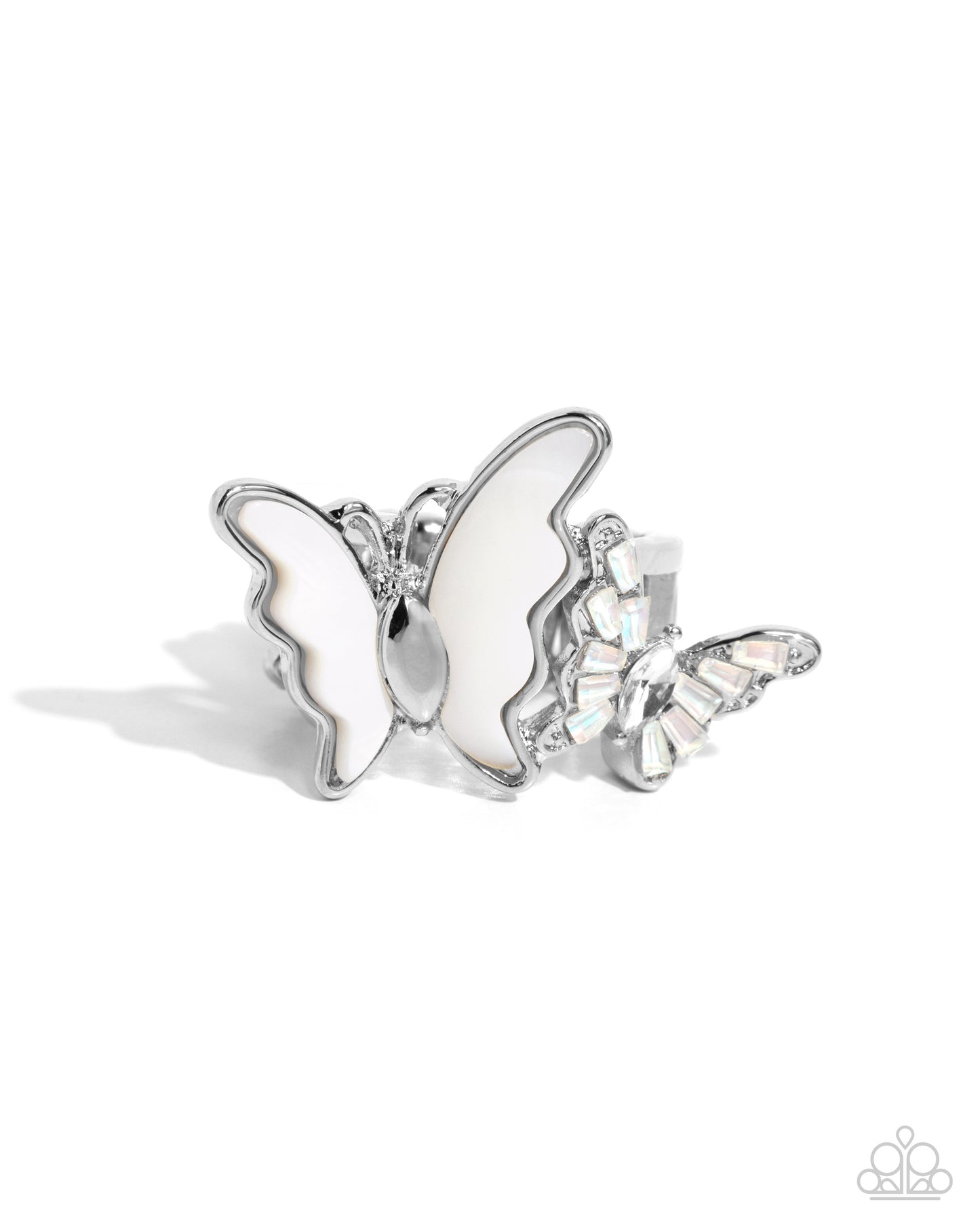 Dueling Decadence White Ring - Jewelry by Bretta