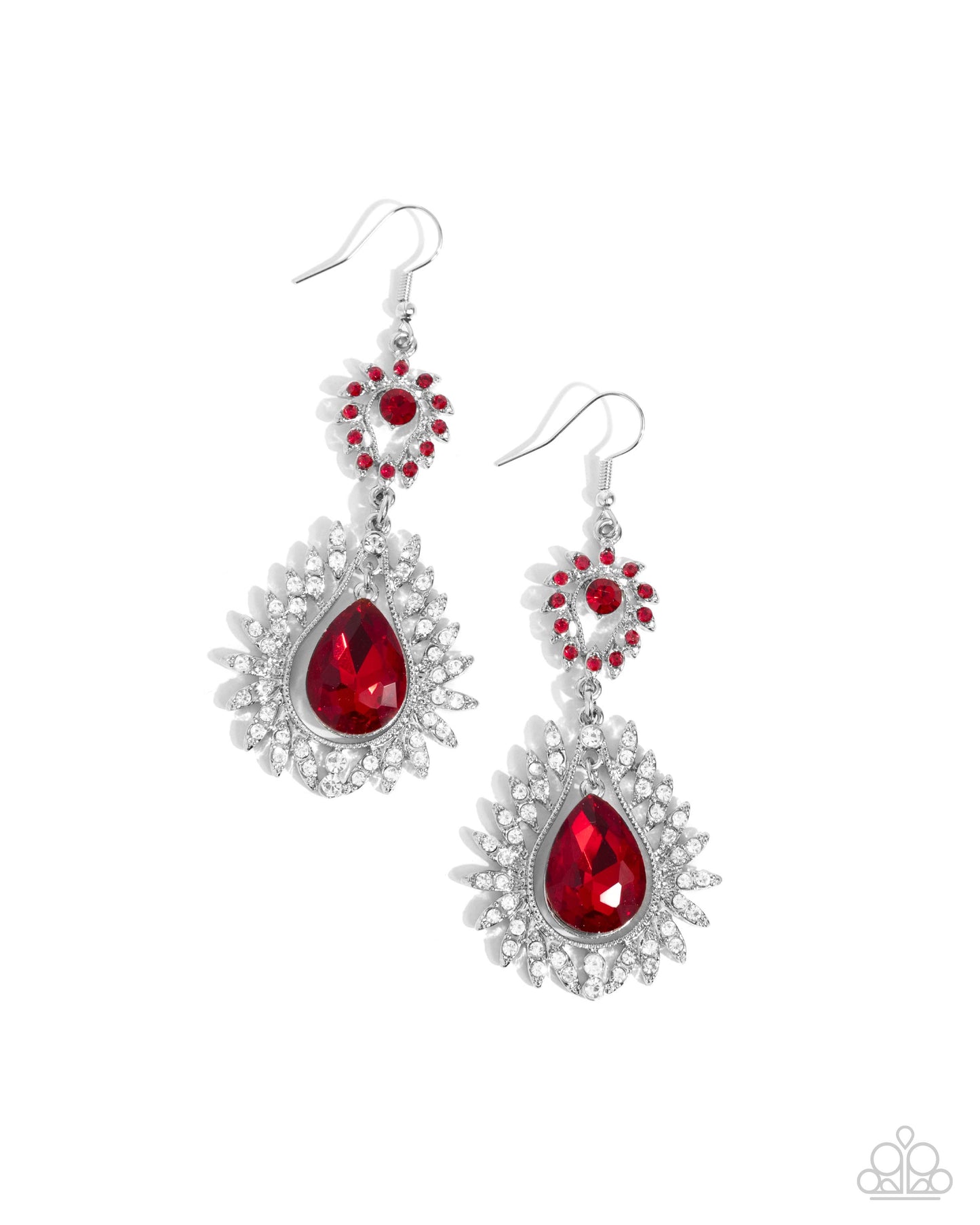 Teardrop Traveler Red Earrings - Jewelry by Bretta