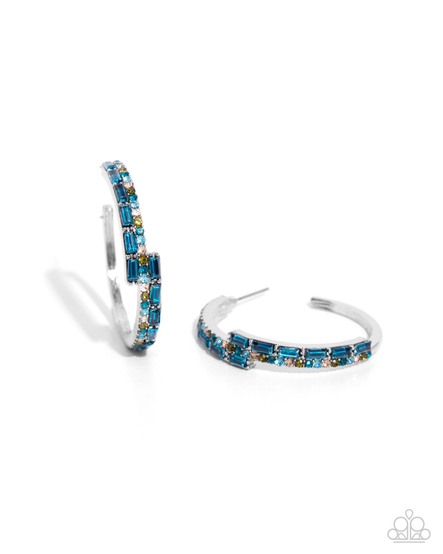 Ritzy Reputation Blue Hoop Earrings - Jewelry by Bretta
