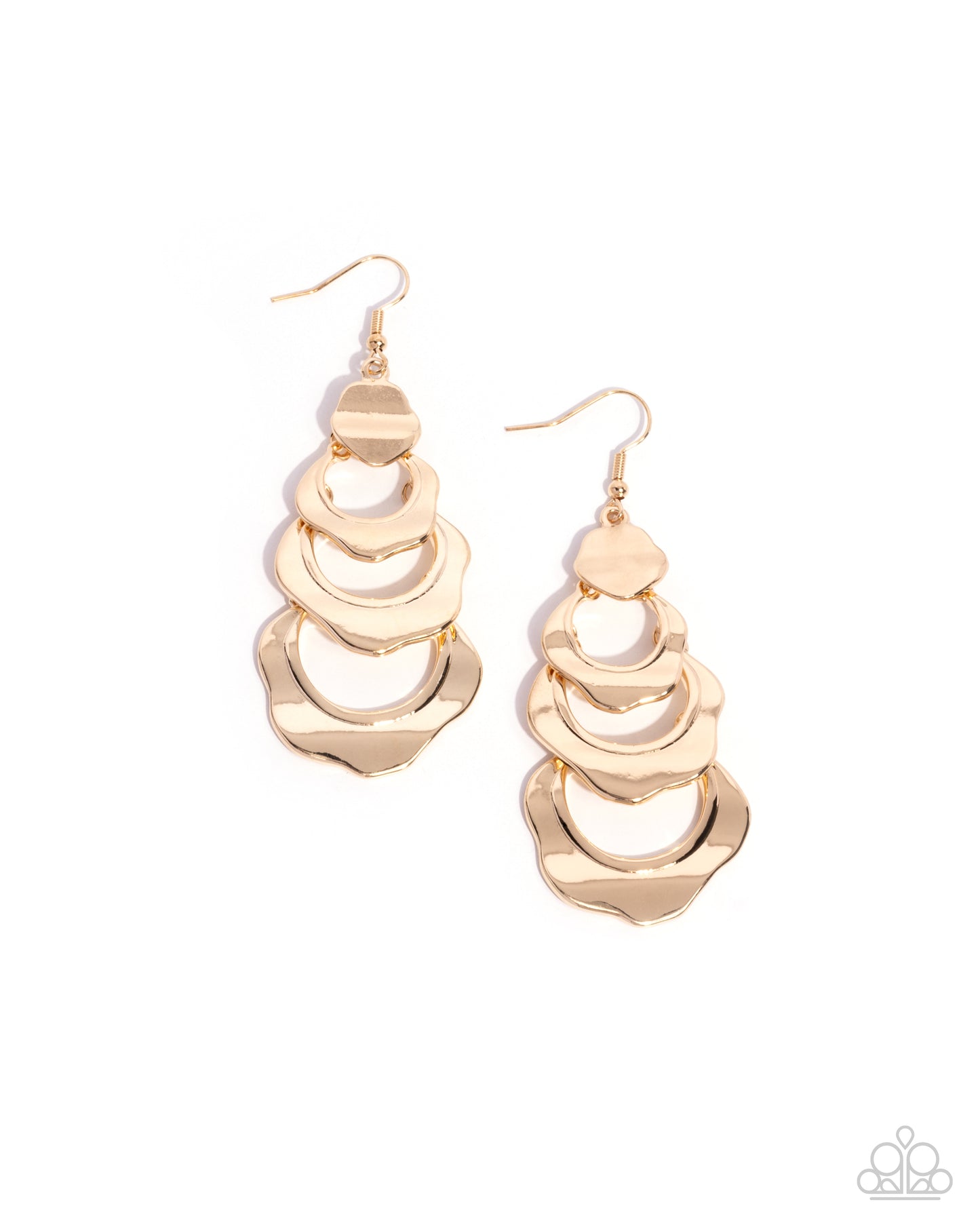 Layered Labor Gold Earrings - Jewelry by Bretta