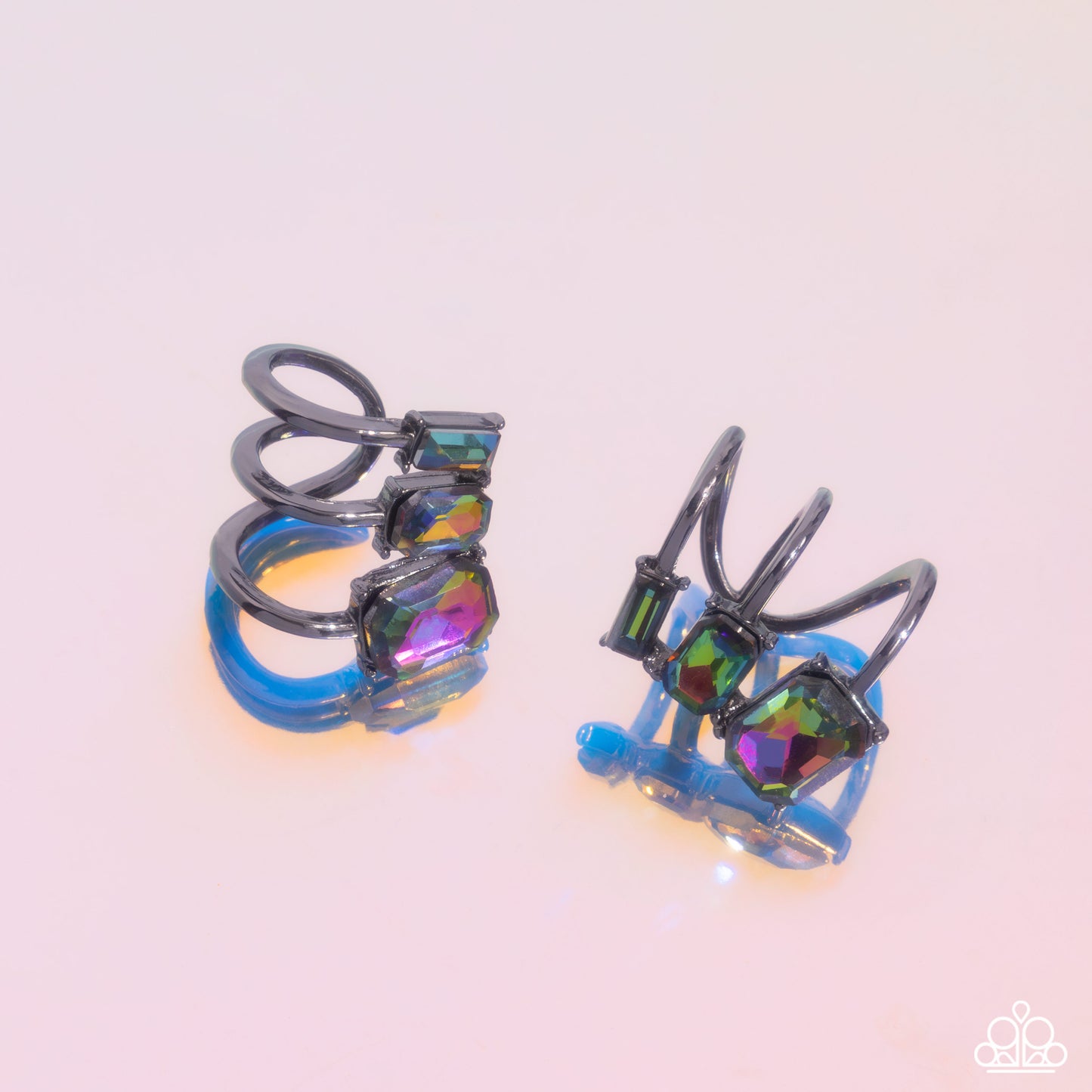 Impressive Shimmer Multi Oil Spill Ear Cuffs - Jewelry by Bretta