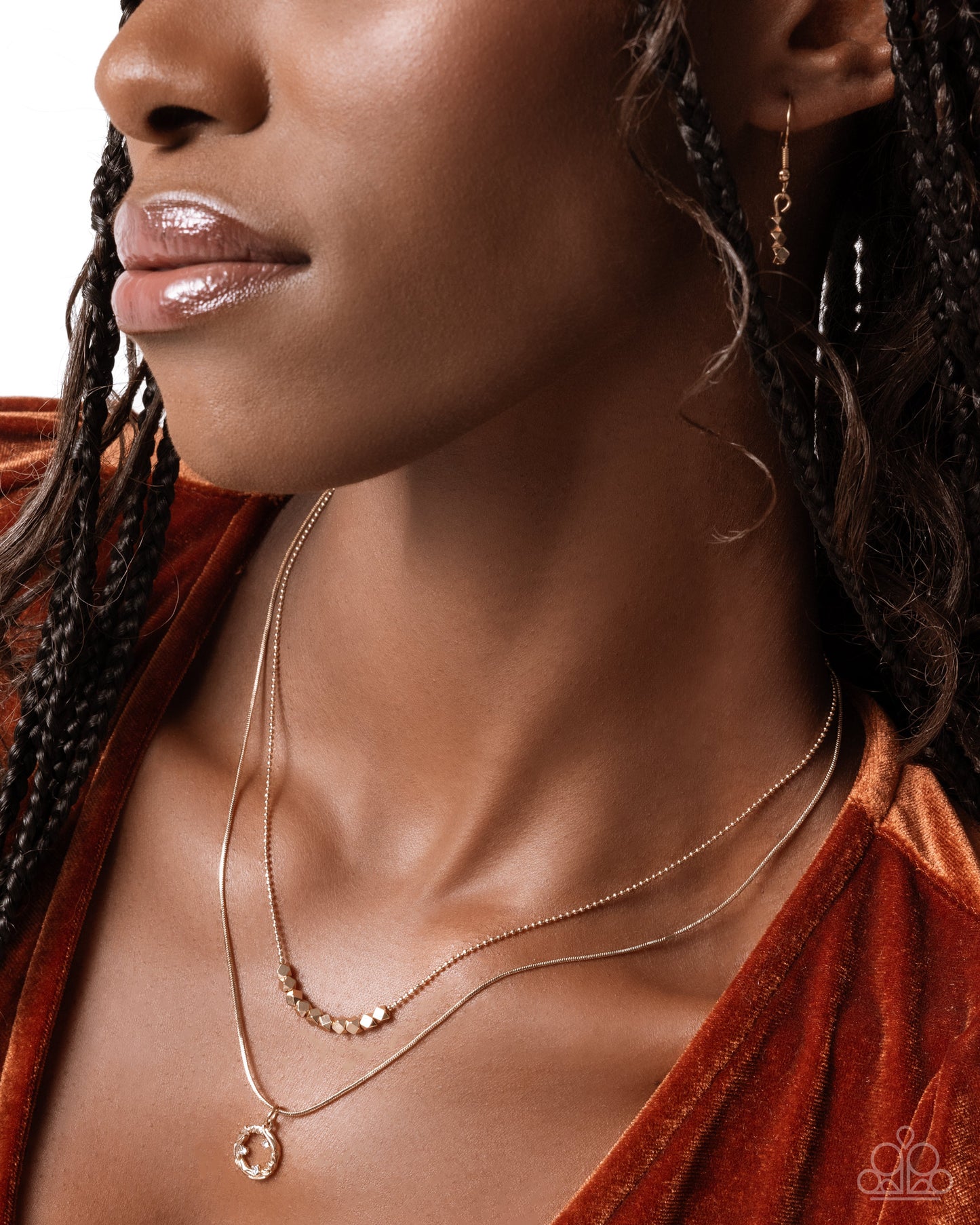 Defaced Darling Gold Necklace - Jewelry by Bretta