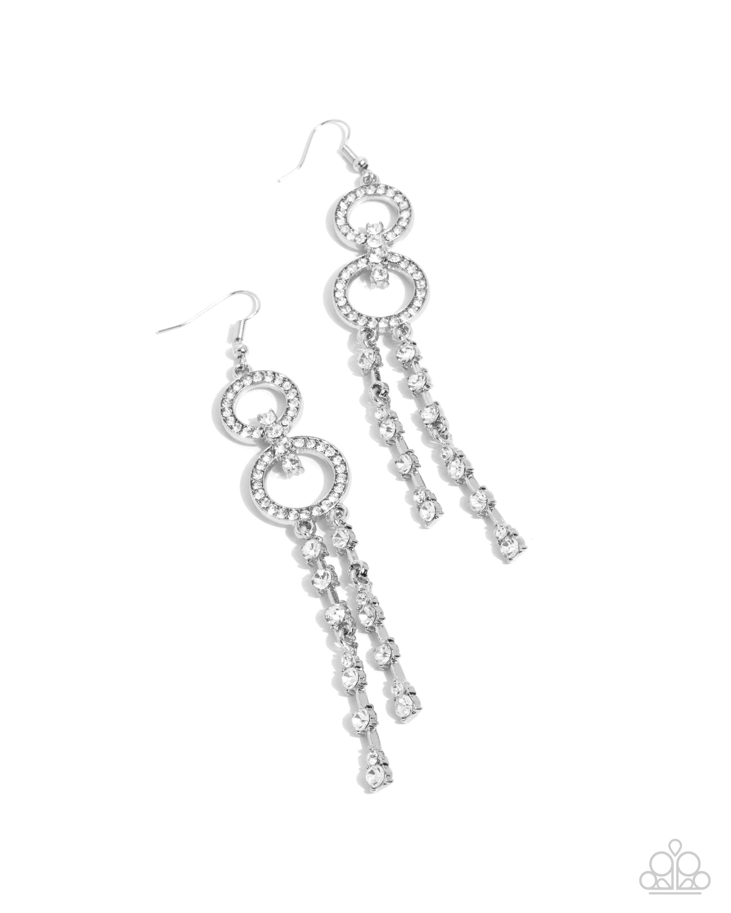 Chic Crowd White Earrings - Jewelry by Bretta