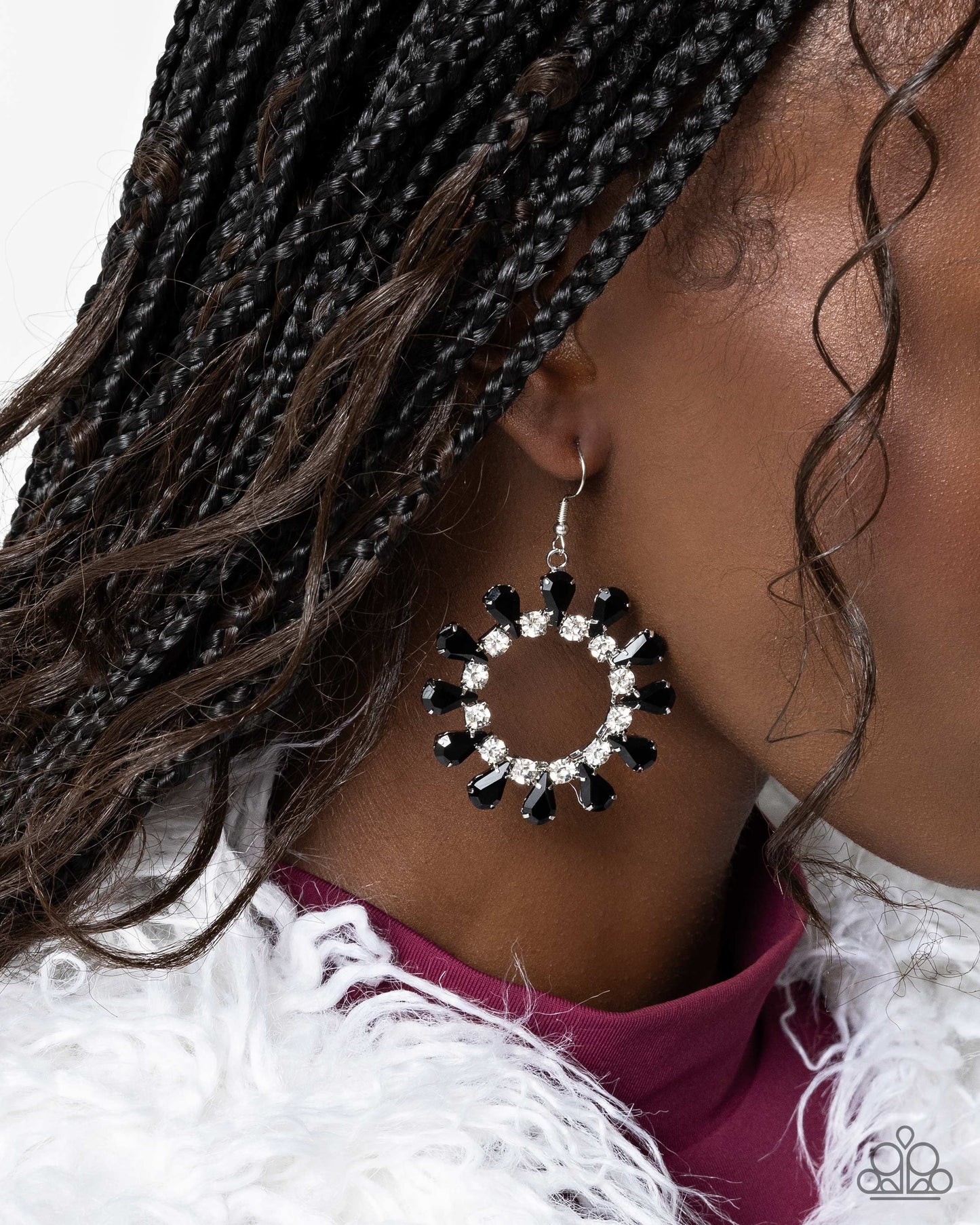 Wreathed Wish Black Earrings - Jewelry by Bretta