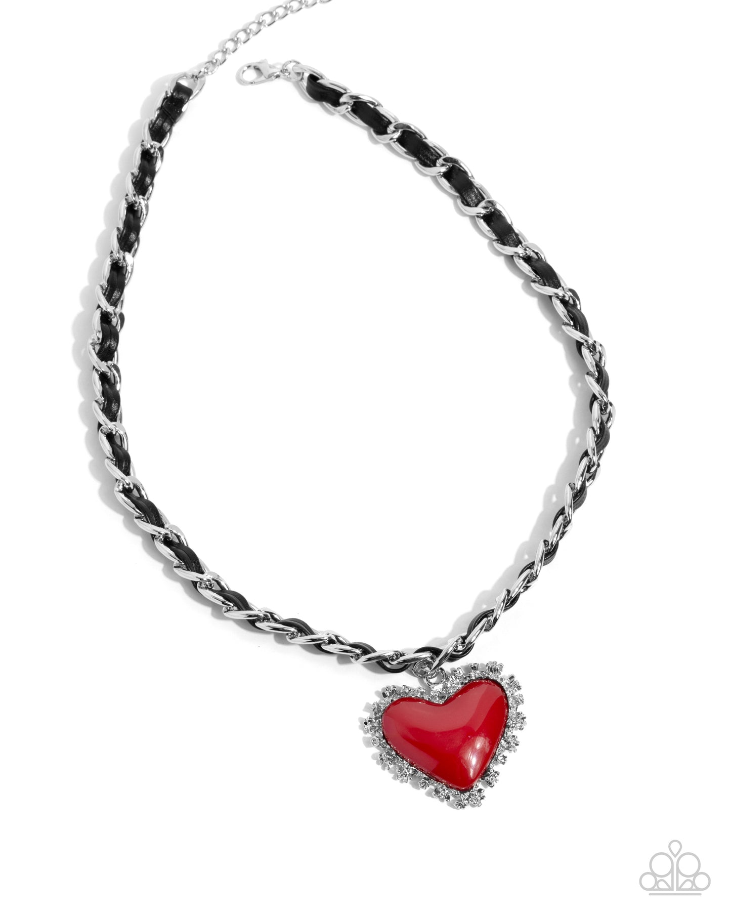 Austere Attraction Red Heart Necklace - Jewelry by Bretta