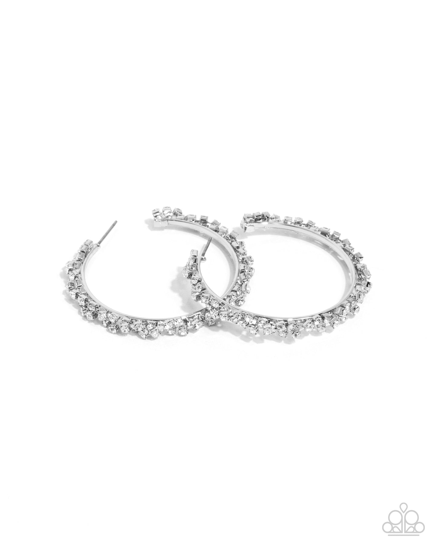 Divine Decoding White Hoop Earrings - Jewelry by Bretta