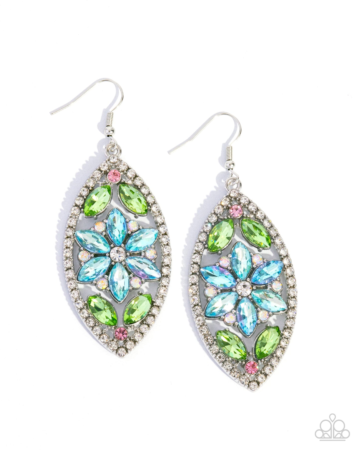Gallant Garden Blue Earrings - Jewelry by Bretta