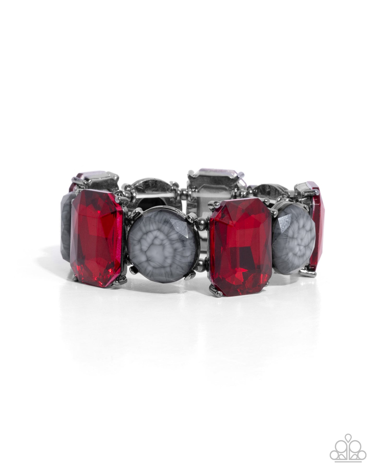 Cloudy Conversation Red Bracelet