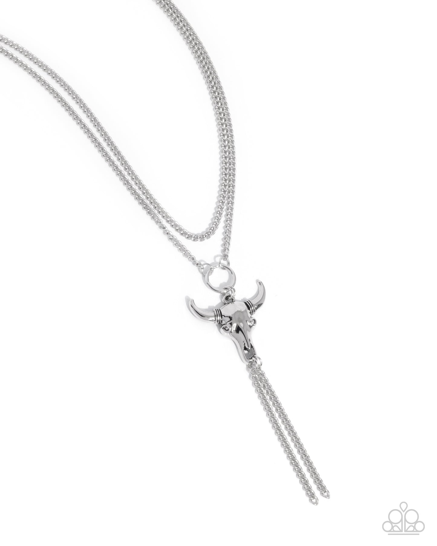 Layered Longhorn Silver Necklace - Jewelry by Bretta