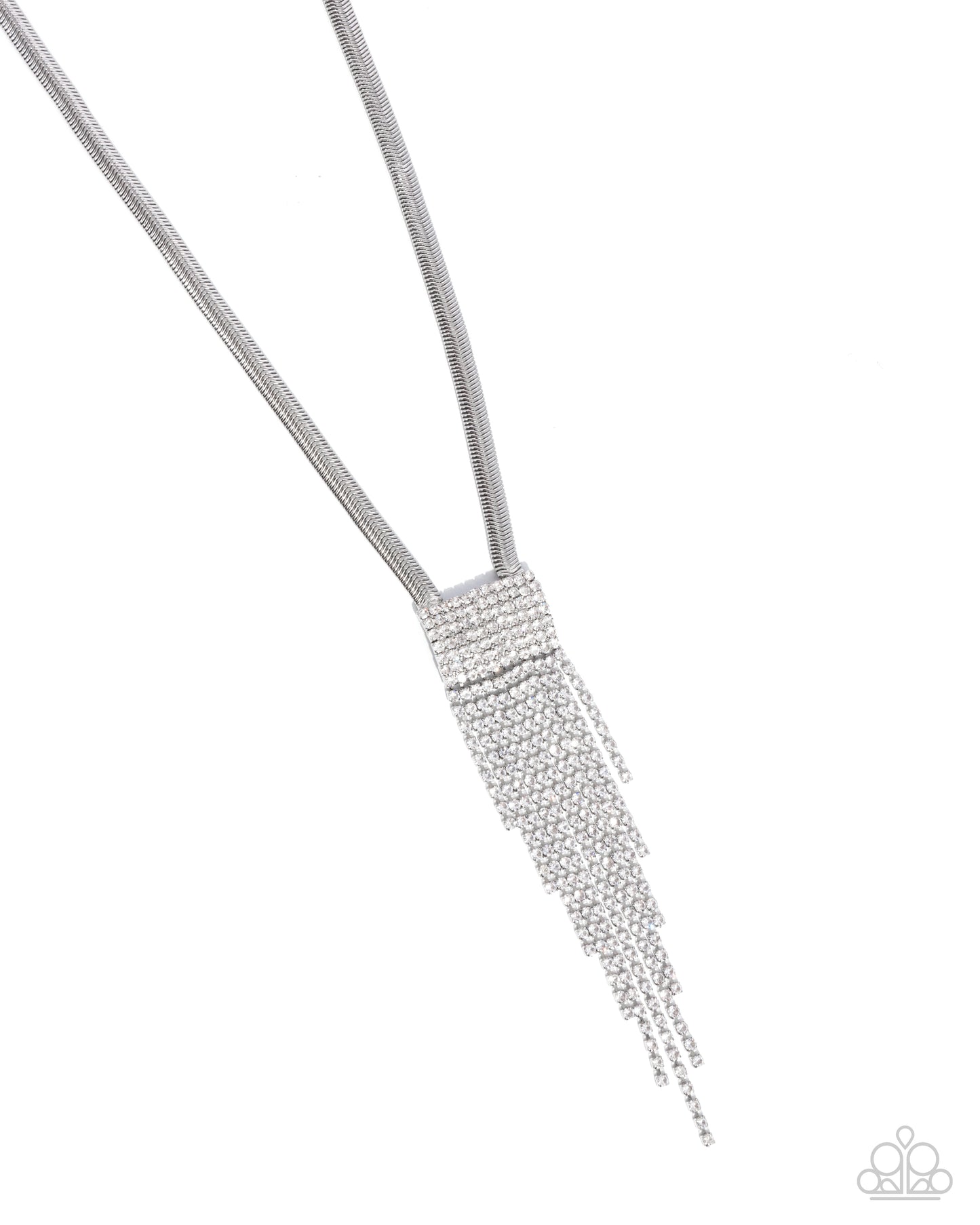 Straighten Up White Necklace - Jewelry by Bretta