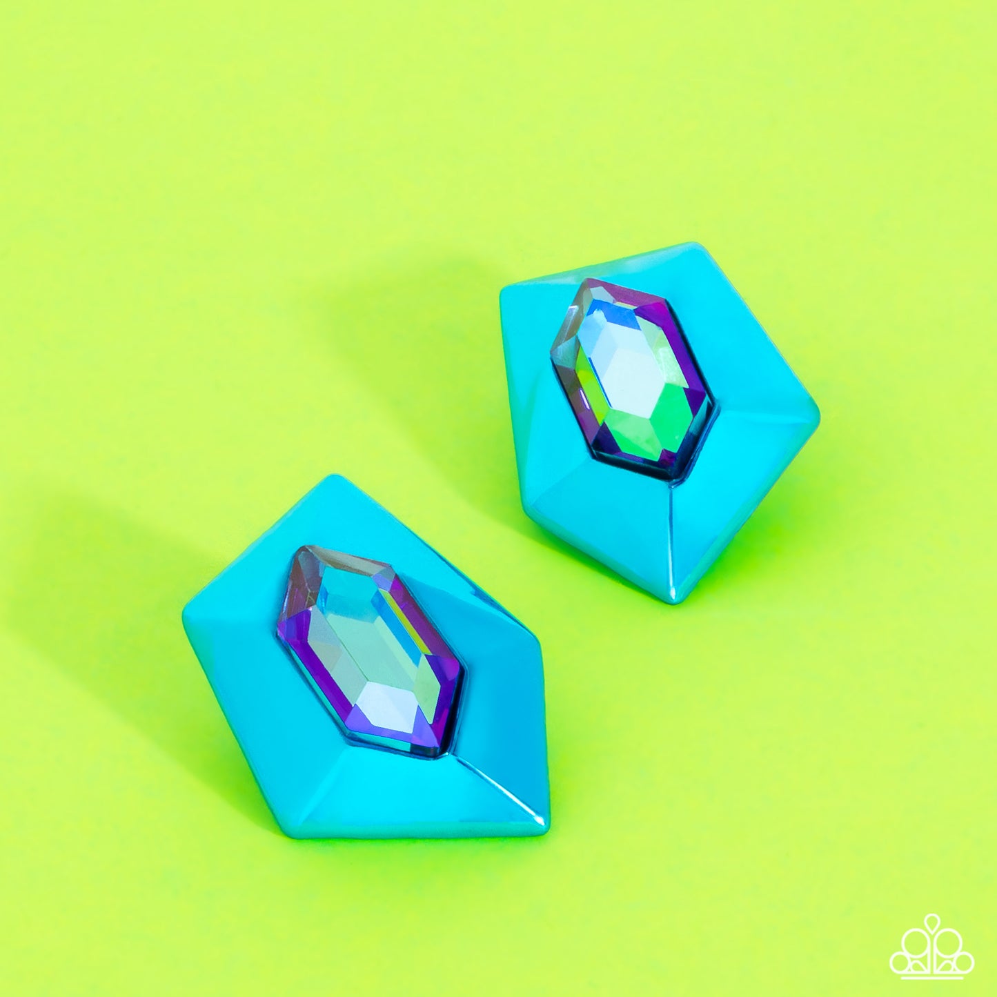 Dauntless Detail Blue Clip On Earrings - Jewelry by Bretta