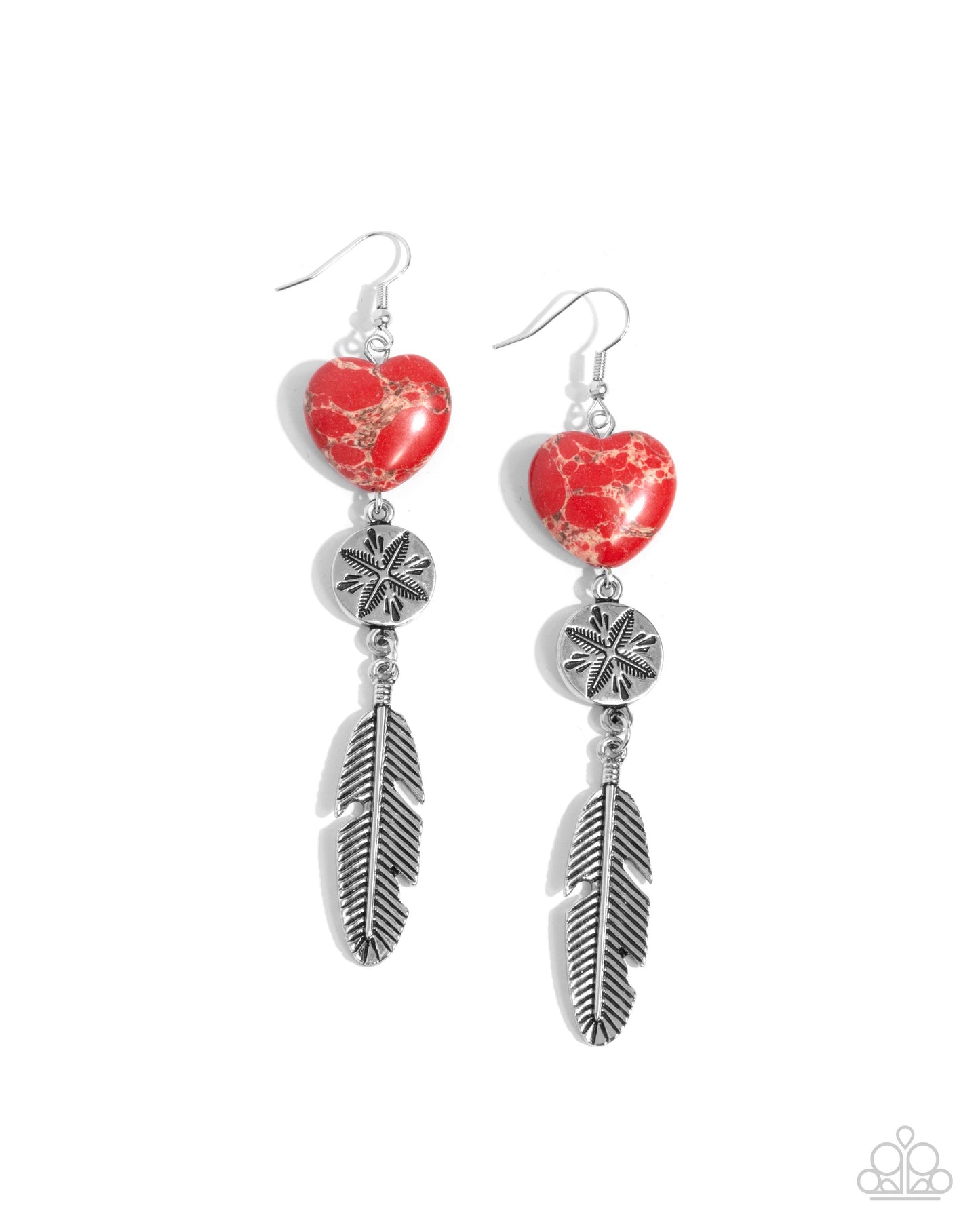 Free-Spirited Fame Red Earrings - Jewelry by Bretta