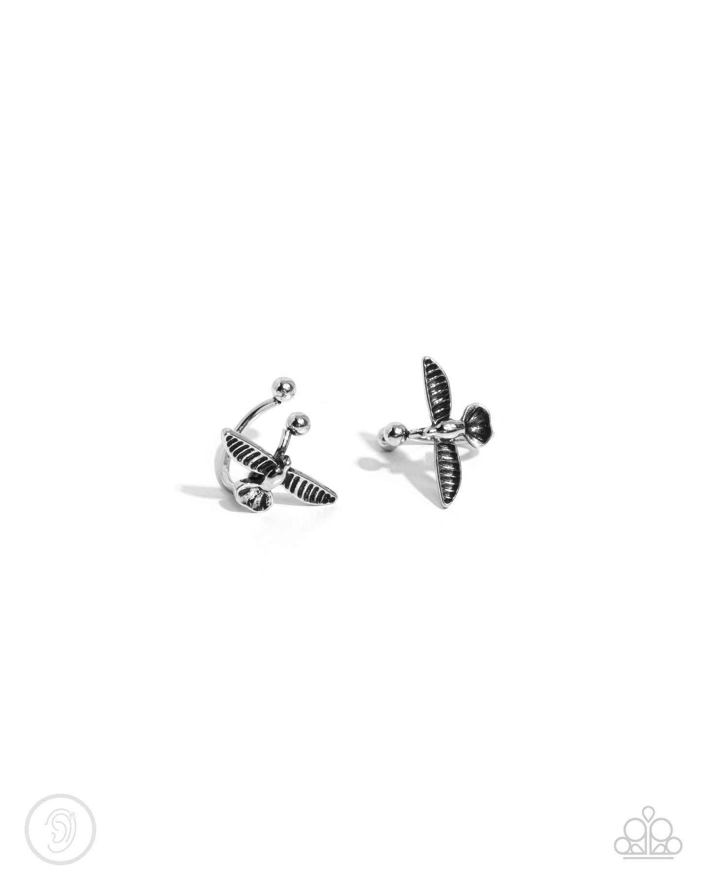 Soaring Sparrow Silver Ear Cuffs - Jewelry by Bretta
