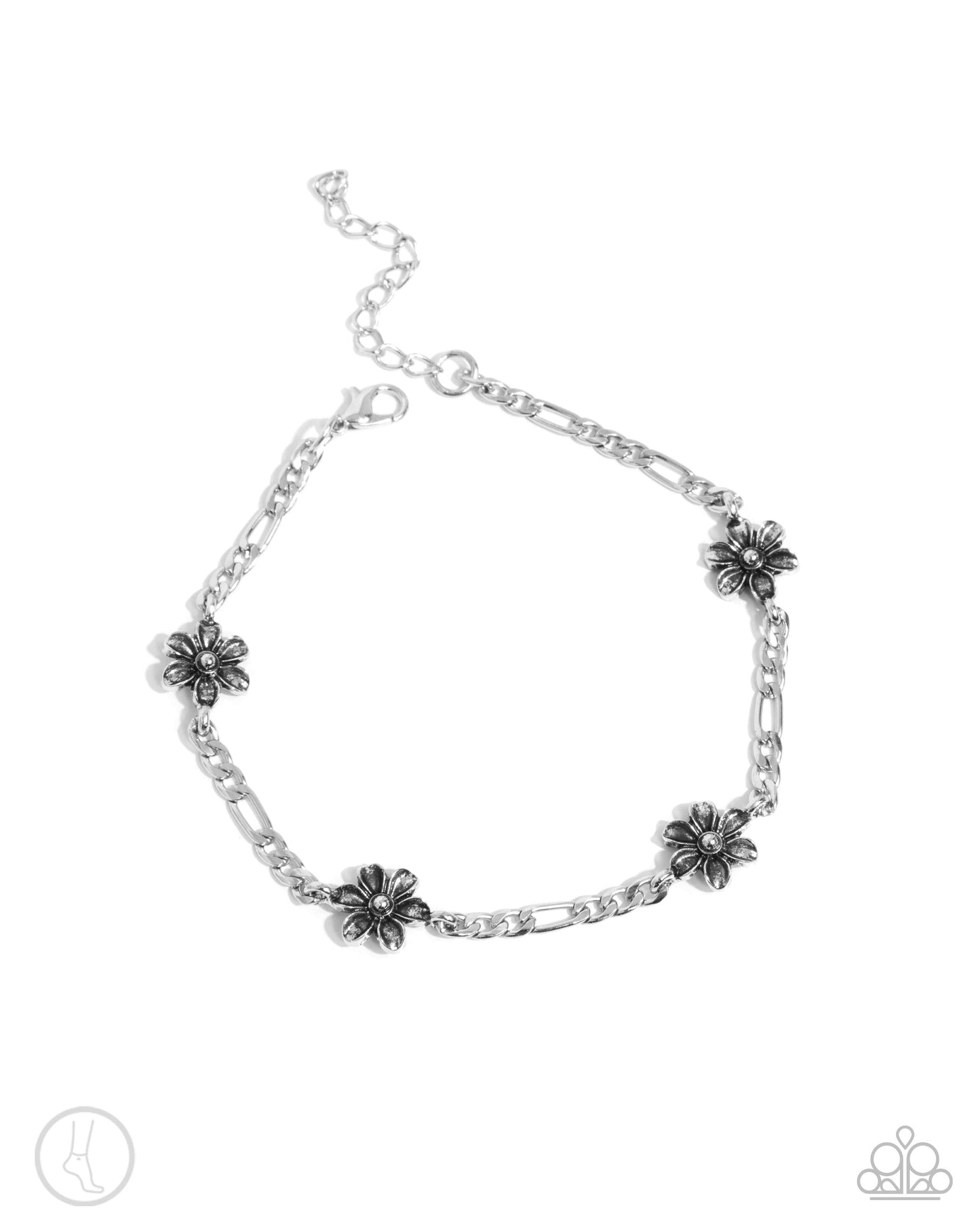 Gardening Gusto Silver Anklet - Jewelry by Bretta