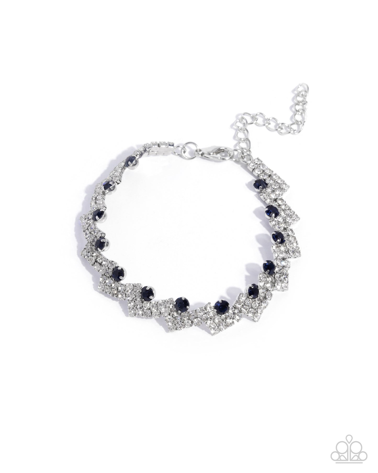 Fateful Finish Blue Bracelet - Jewelry by Bretta
