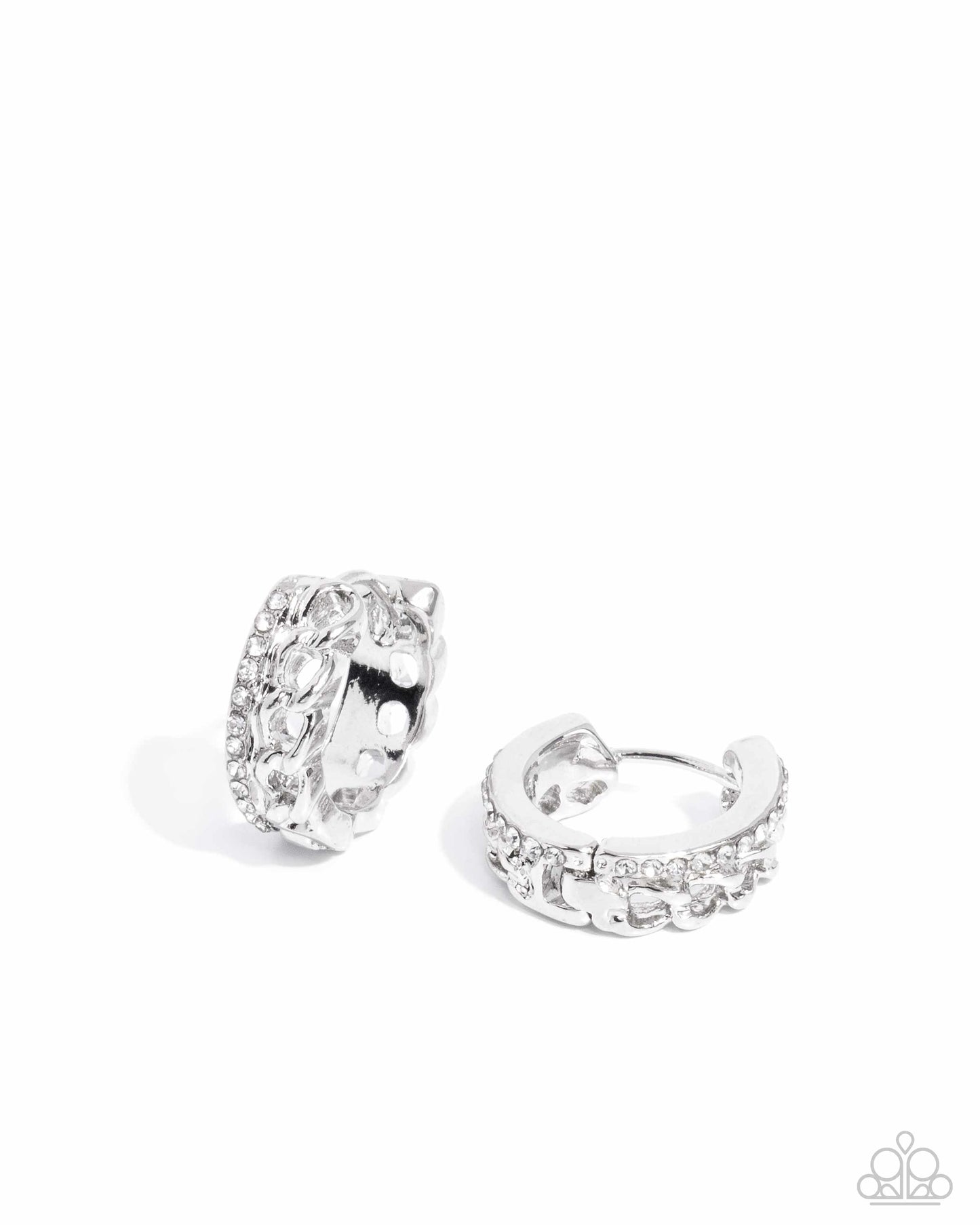 Lethal Layers White Hoop Earrings - Jewelry by Bretta