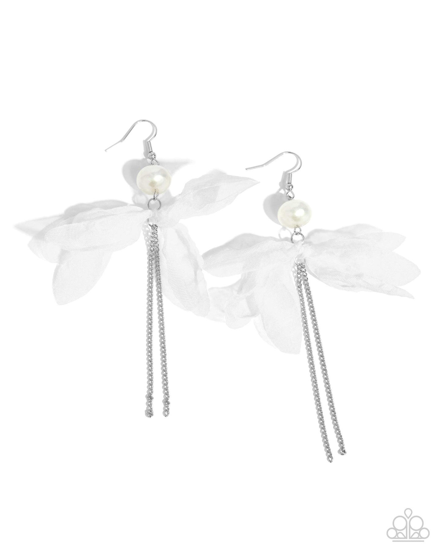 Ballerina Build White Earrings - Jewelry by Bretta