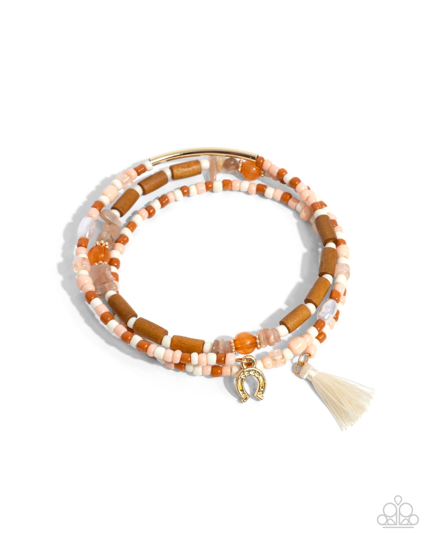 Colored Conversation Orange Bracelet - Jewelry by Bretta