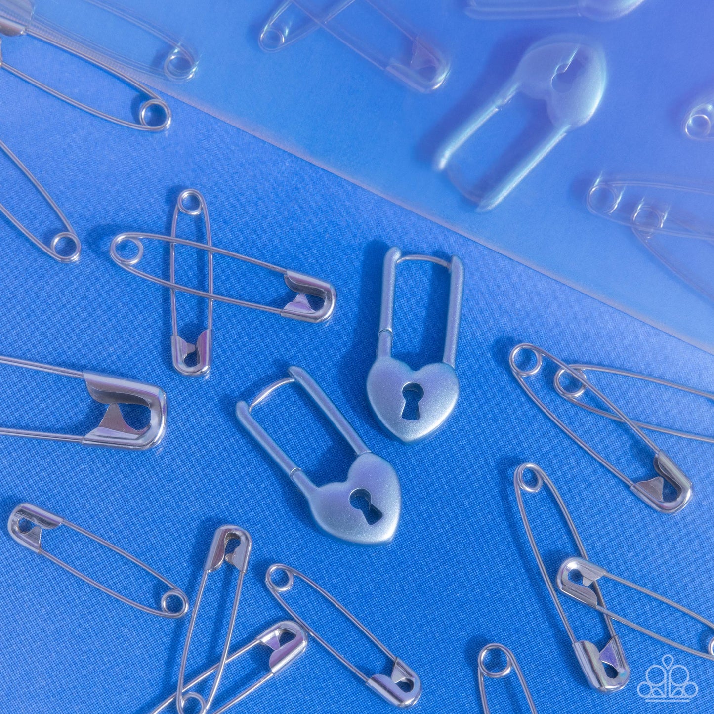 Pampered Padlock Blue Earrings - Jewelry by Bretta