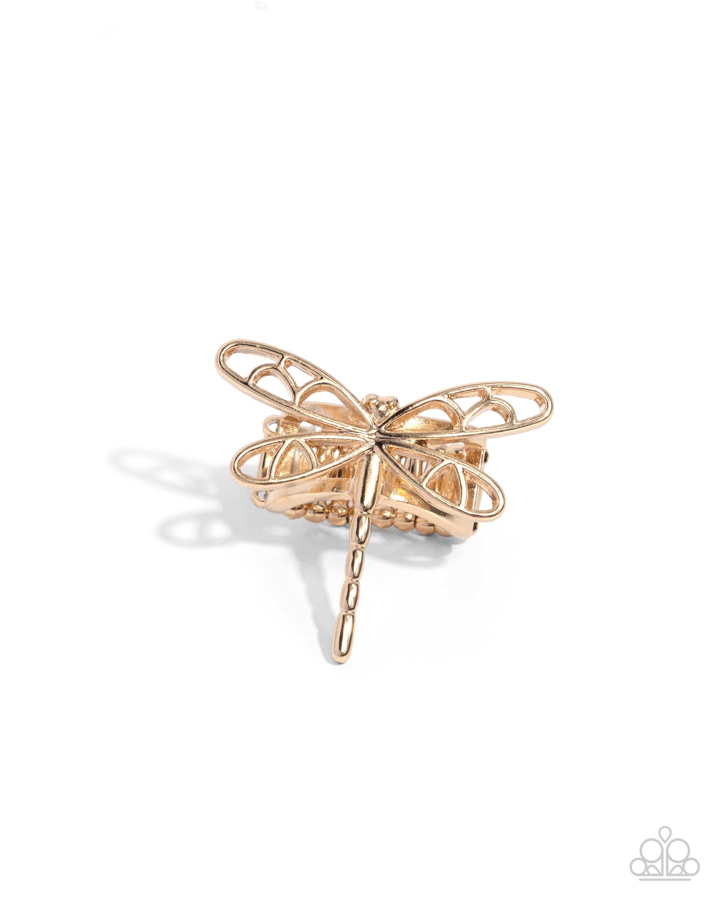 Dragonfly Depth Gold Ring - Jewelry by Bretta