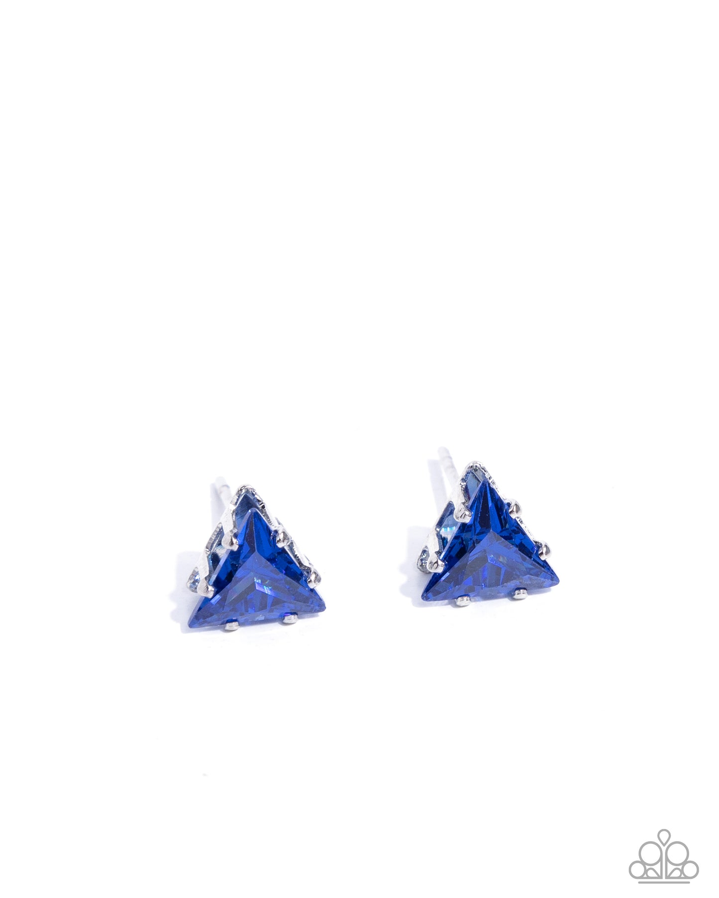 Triangular Twinkle Blue Earrings - Jewelry by Bretta