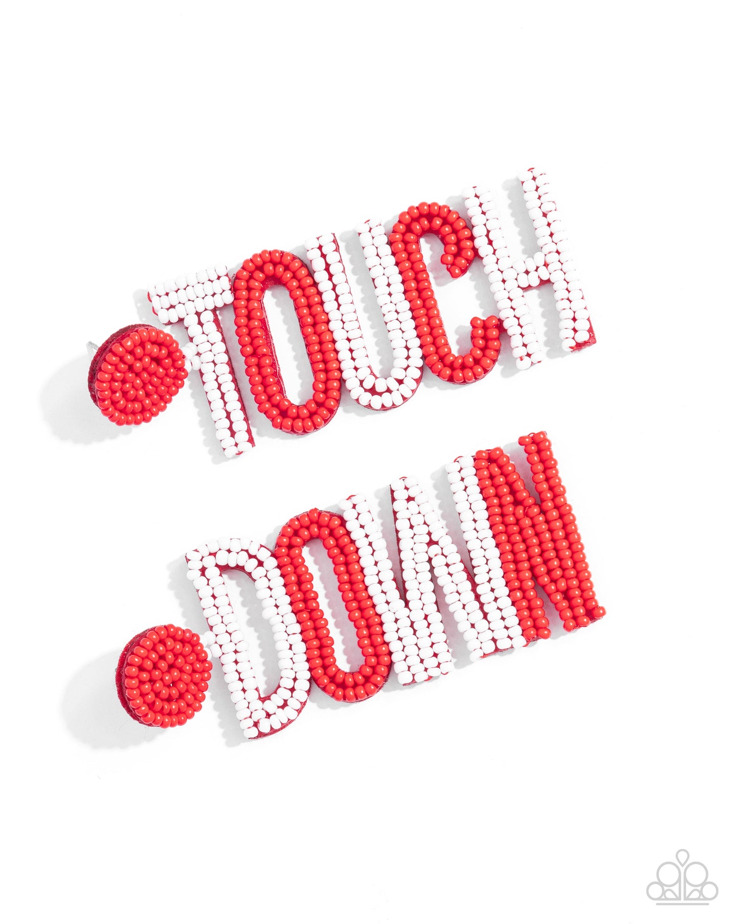 Touchdown Texture Red Earrings - Jewelry by Bretta