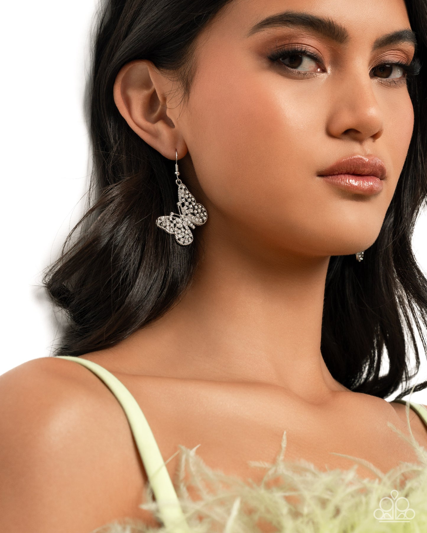 Aerial Audience White Butterfly Earrings - Jewelry by Bretta
