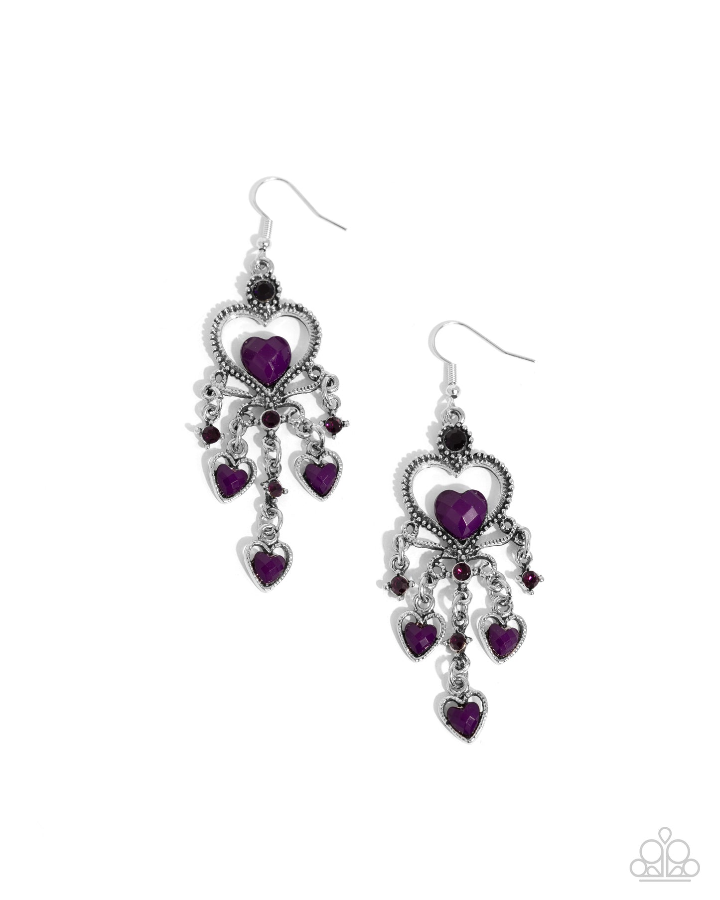 Compassionate Chandelier Purple Earrings - Jewelry by Bretta