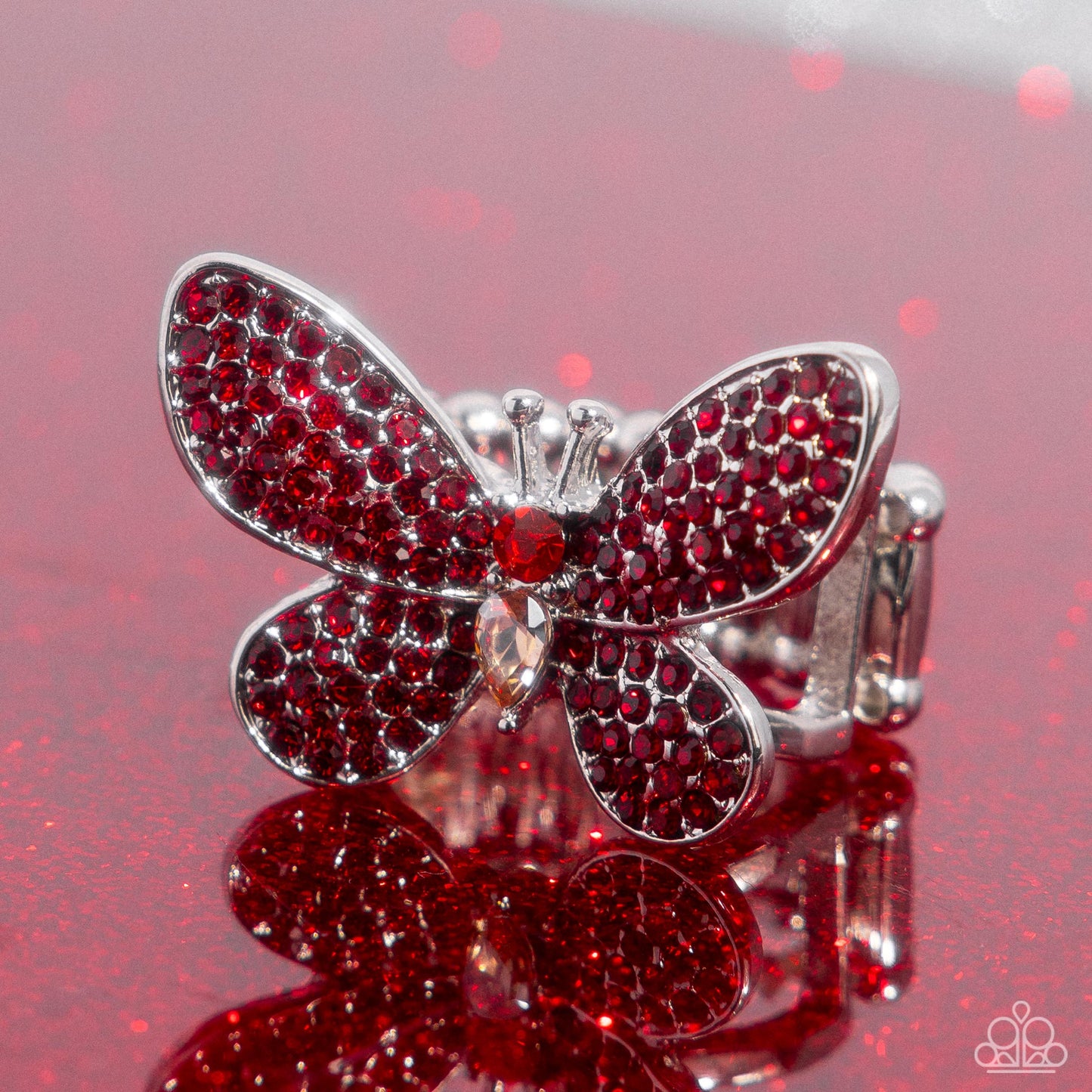 Admirable Ascension Red Butterfly Ring - Jewelry by Bretta