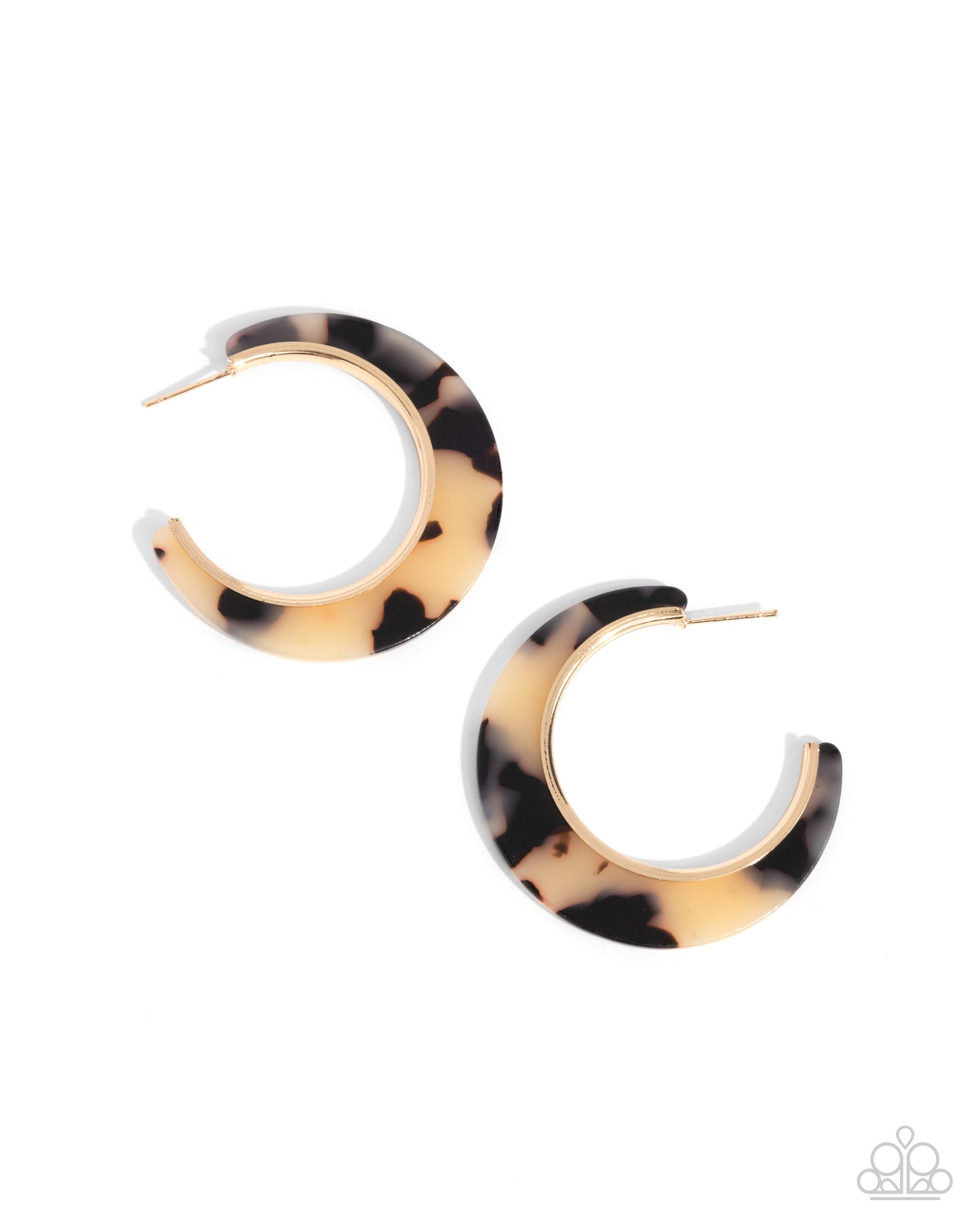 Patterned Promotion Brown Hoop Earrings - Jewelry by Bretta