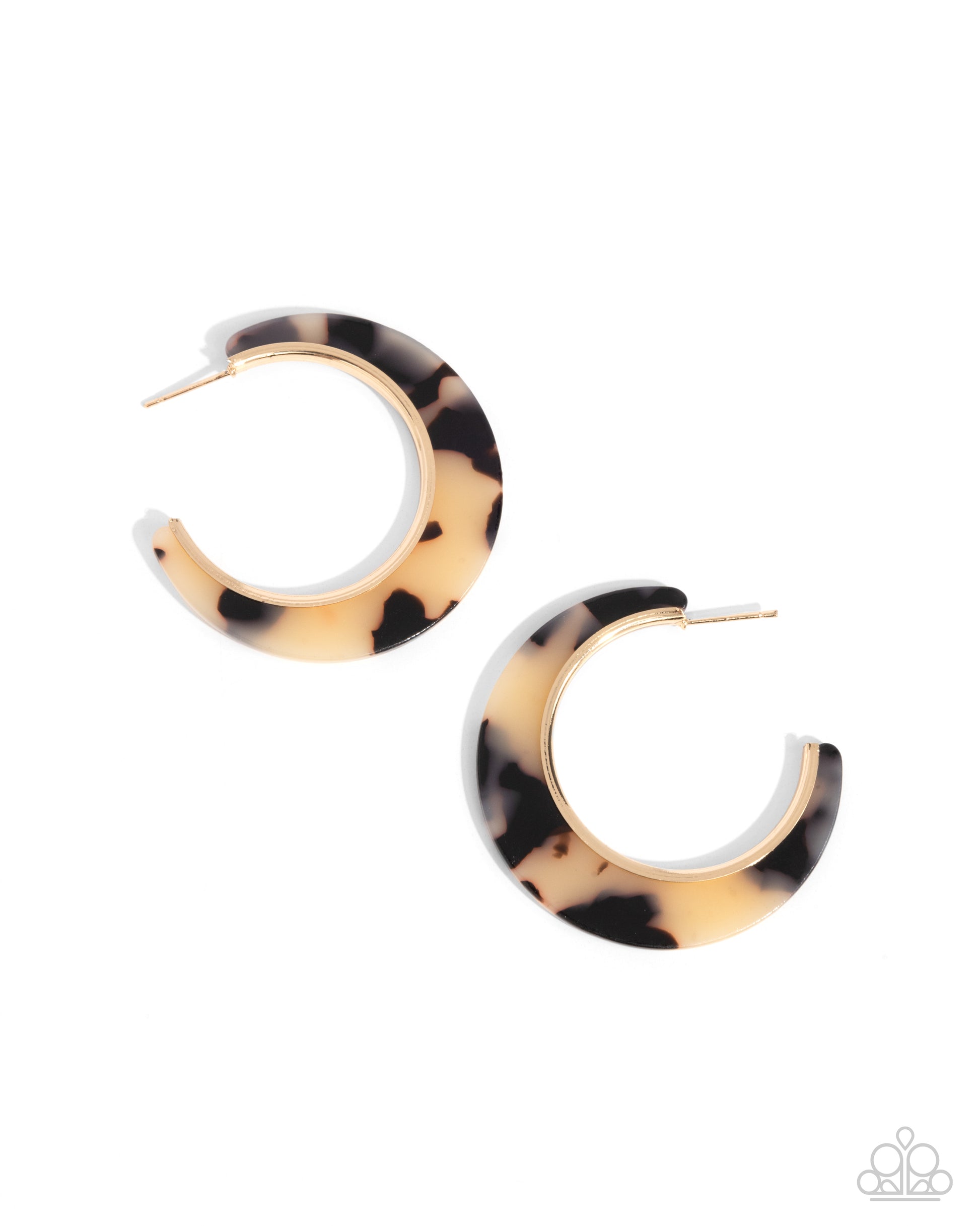 Patterned Promotion Brown Hoop Earrings - Jewelry by Bretta
