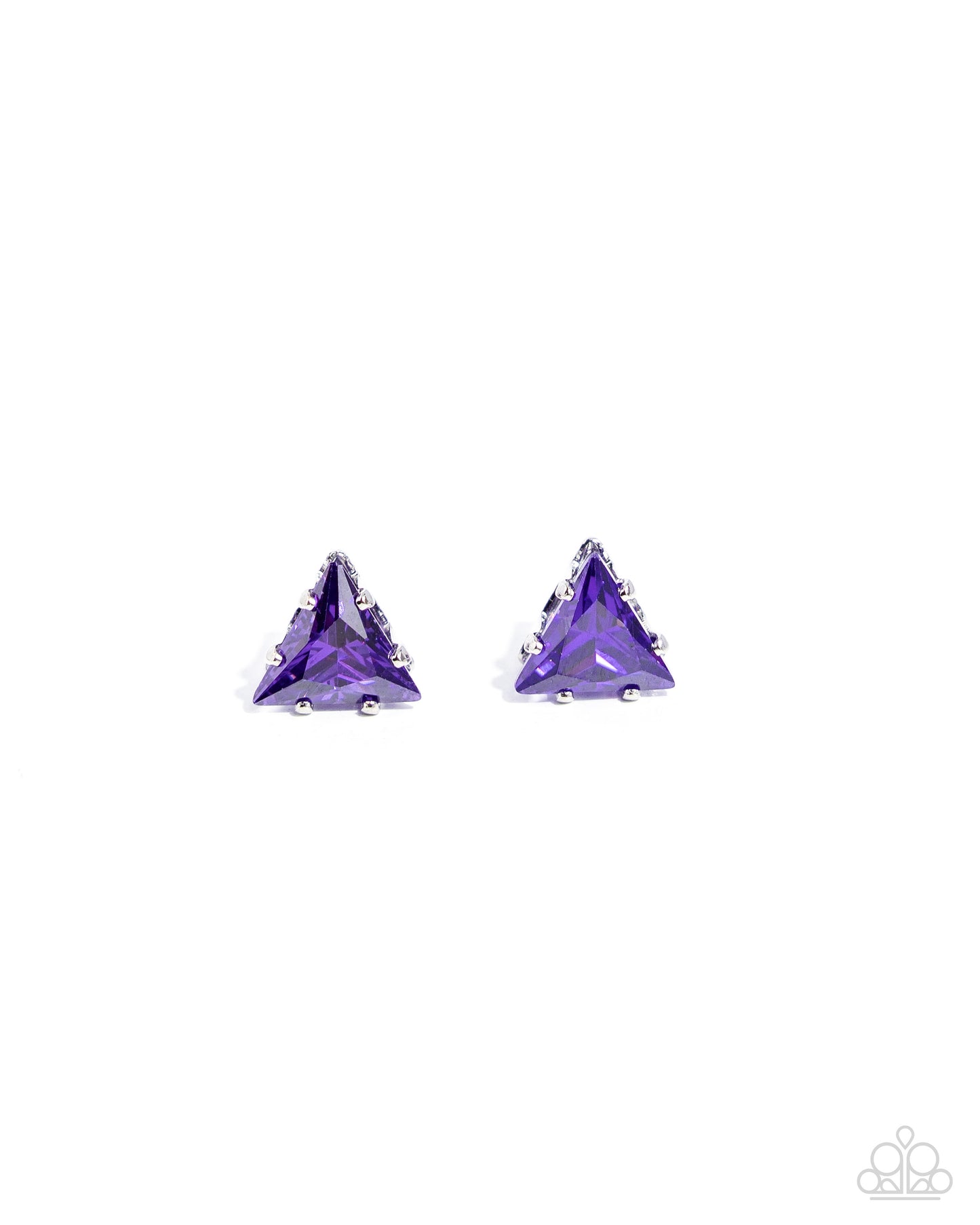 Triangular Twinkle Purple Earrings - Jewelry by Bretta
