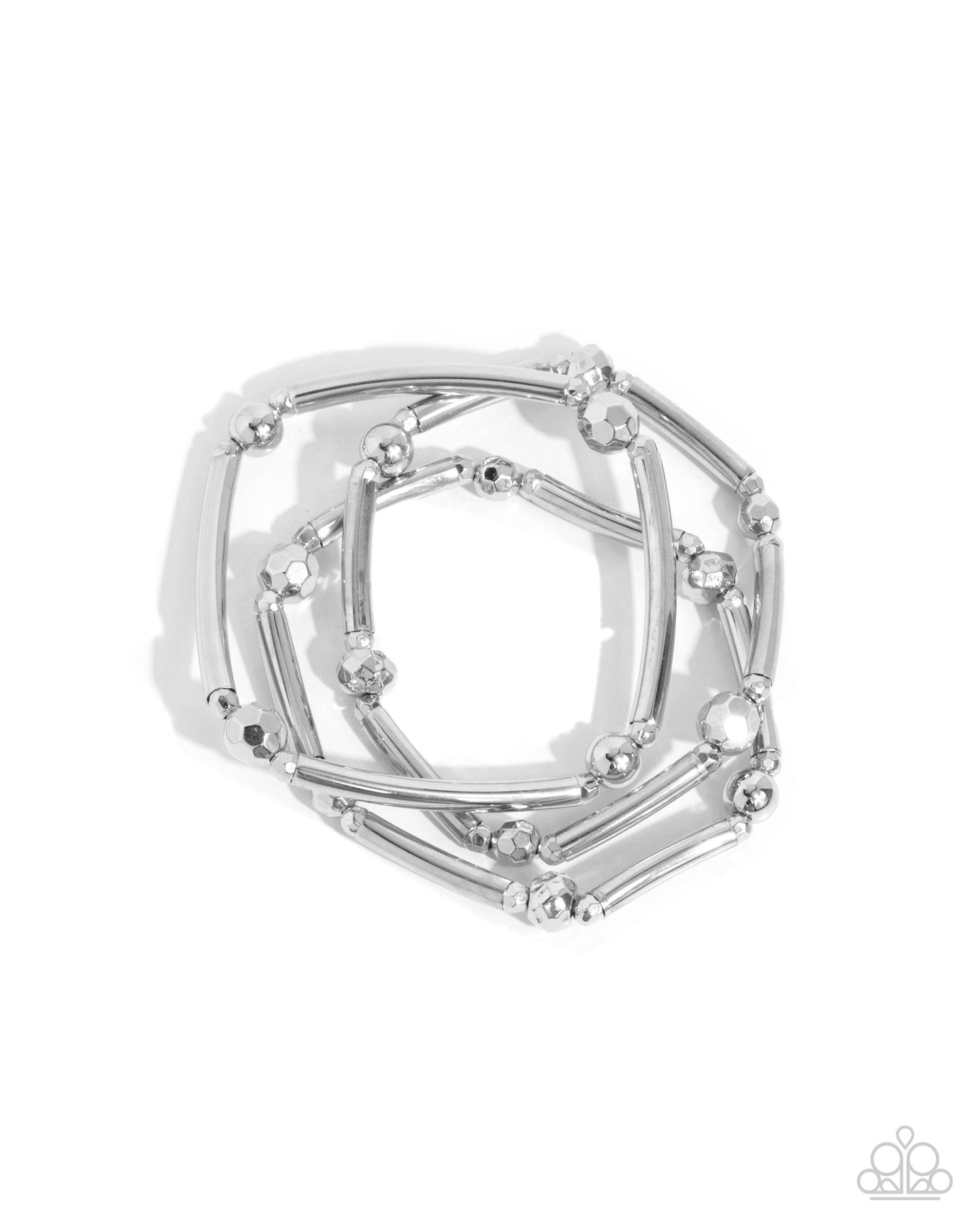 Stacked Shopaholic Silver Bracelets - Jewelry by Bretta