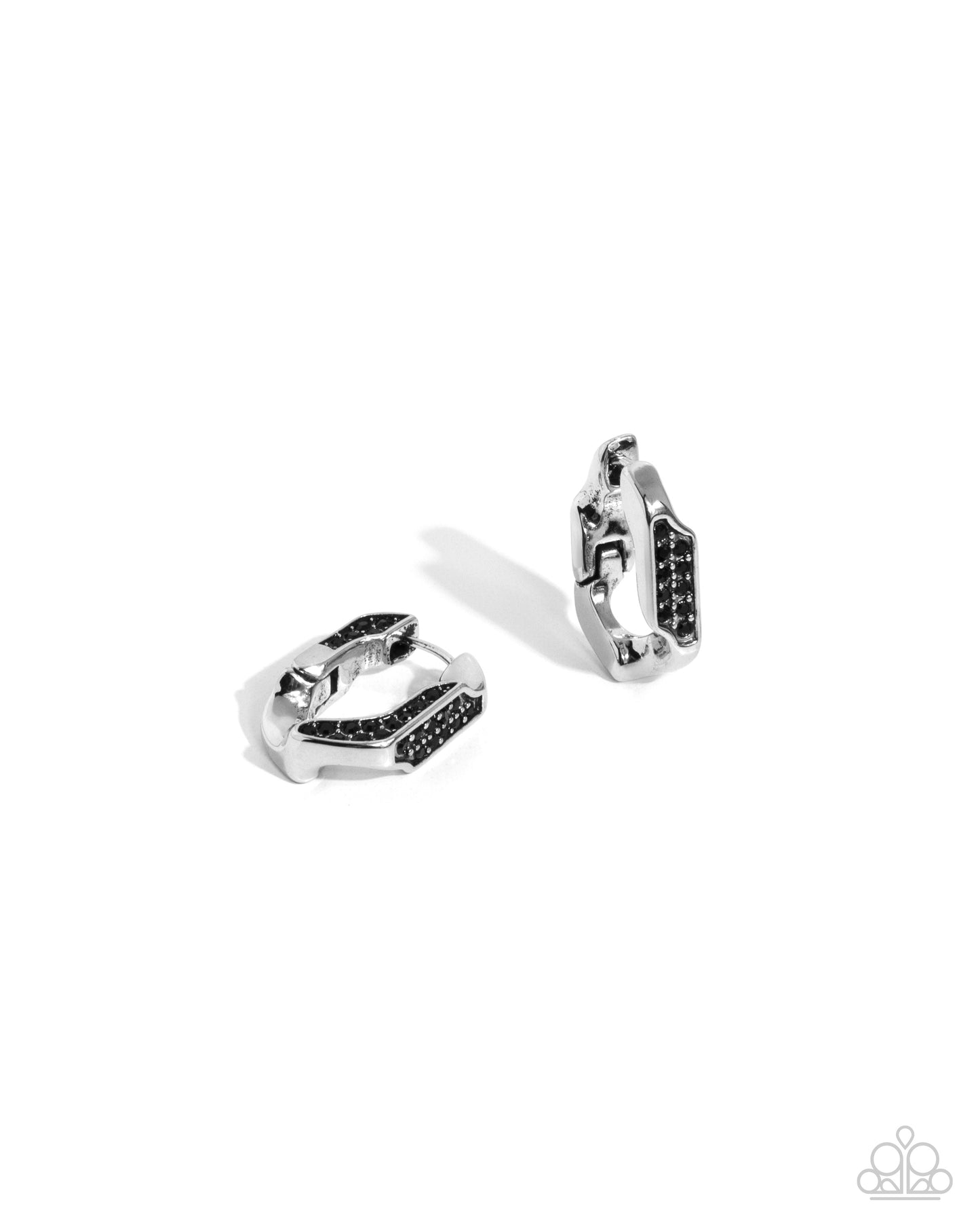 Warped Welcome Black Earrings - Jewelry by Bretta