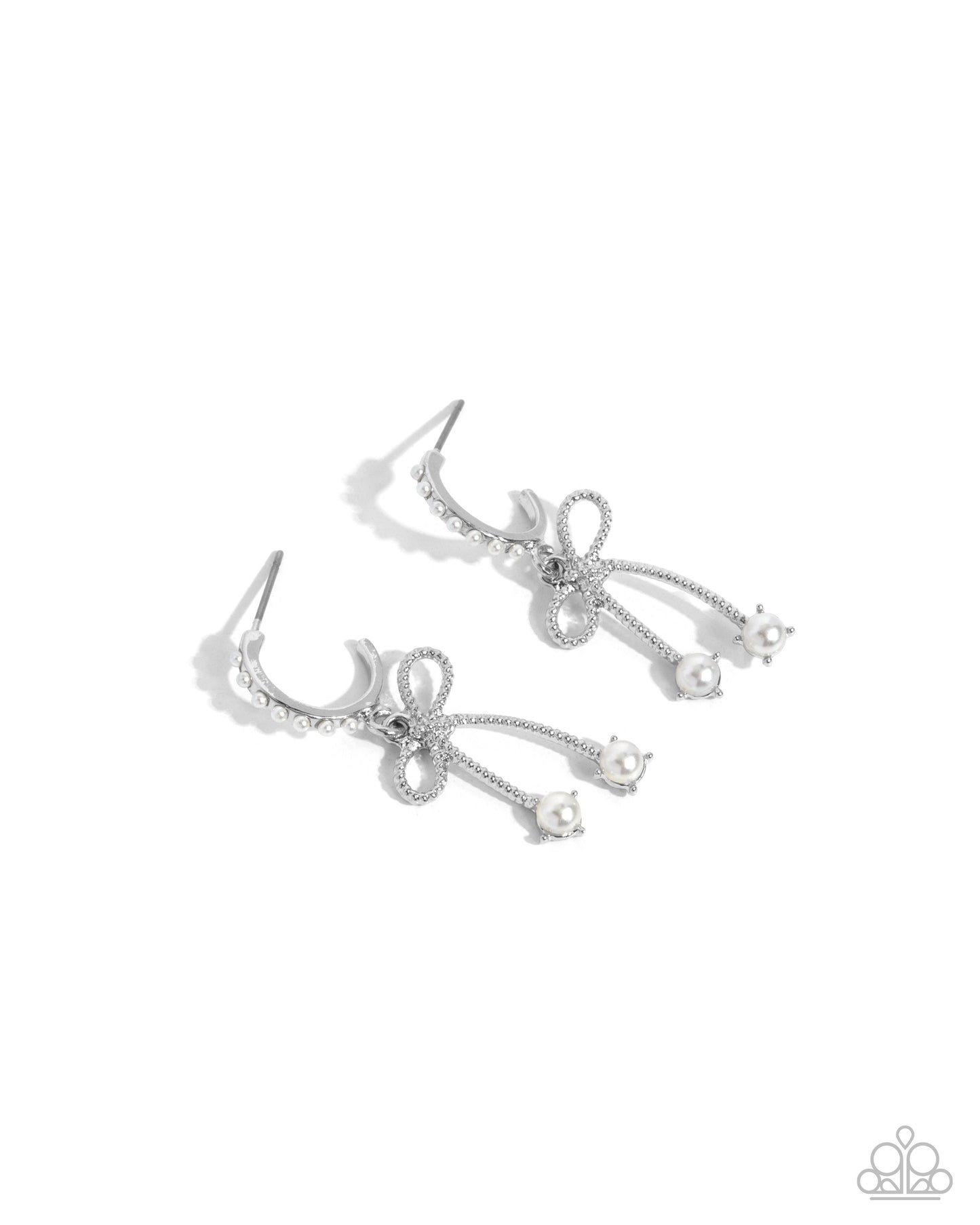 Charming Coquette White Earrings - Jewelry by Bretta