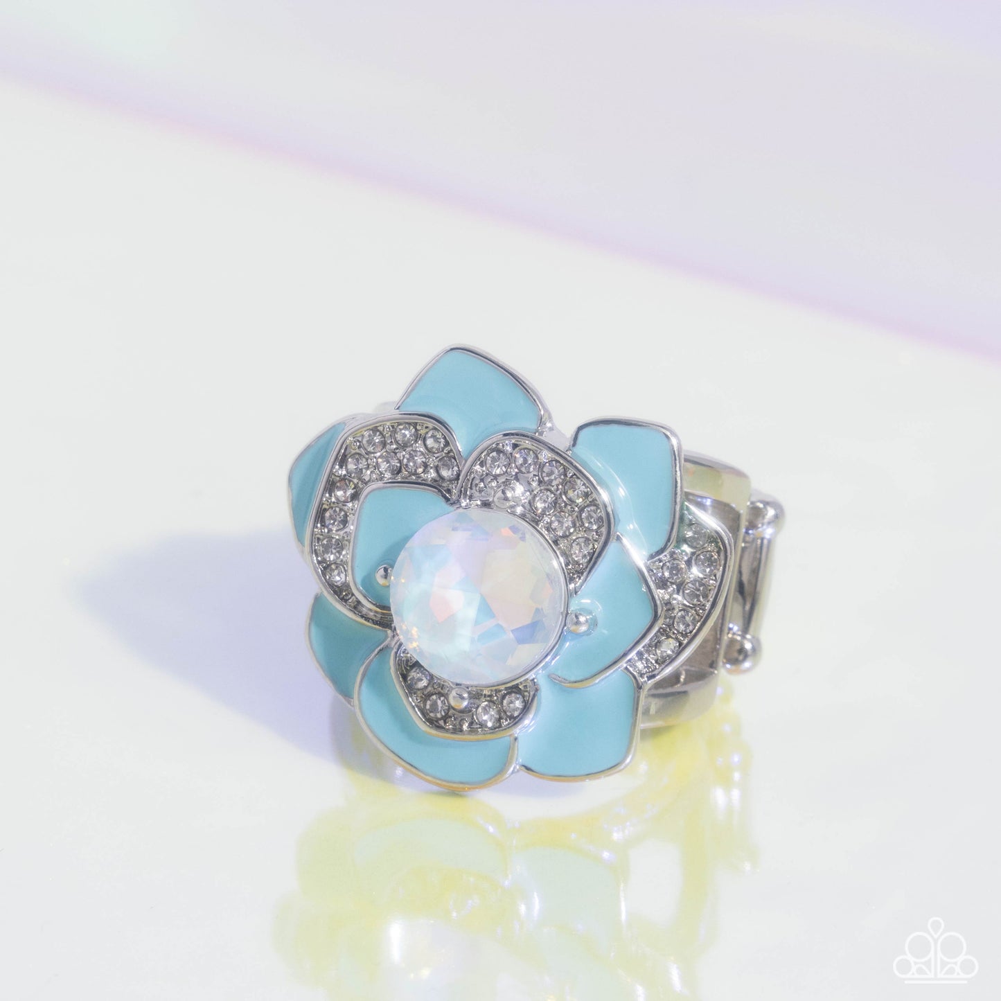 Bridging Bling Blue Ring - Jewelry by Bretta