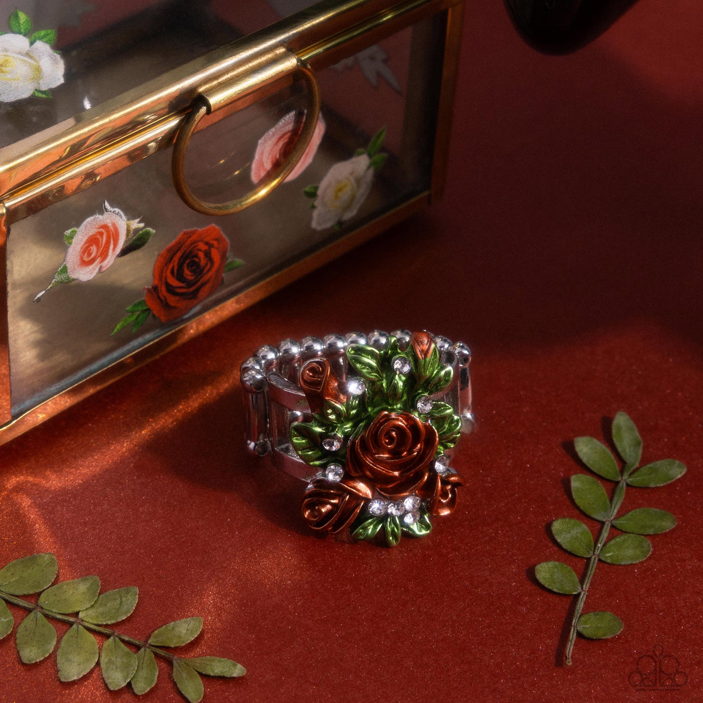 Rosy Route Orange Rose Ring - Jewelry by Bretta