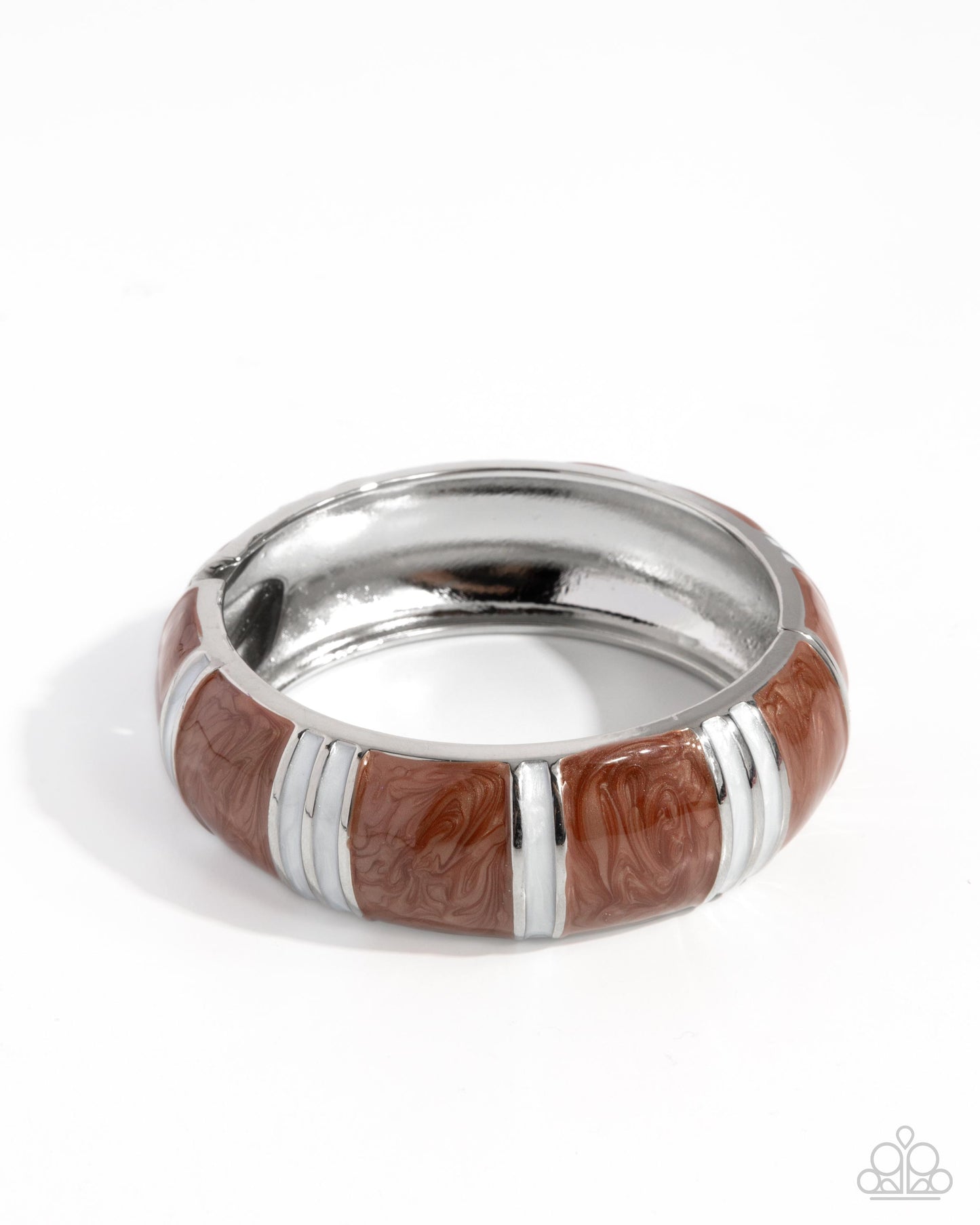 Pearly Persistence Brown Bracelet - Jewelry by Bretta