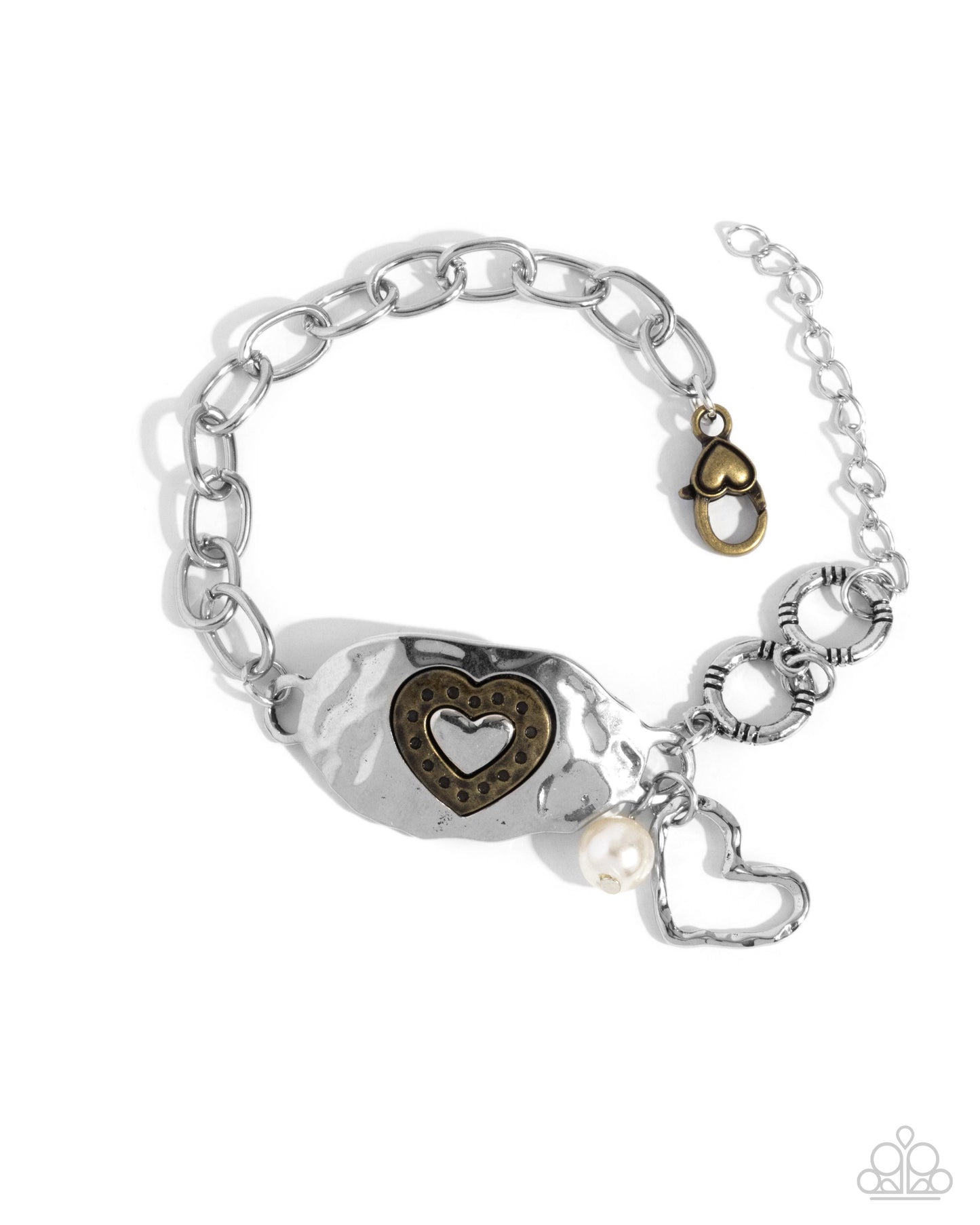 Rustic Reign Silver Heart Bracelet - Jewelry by Bretta