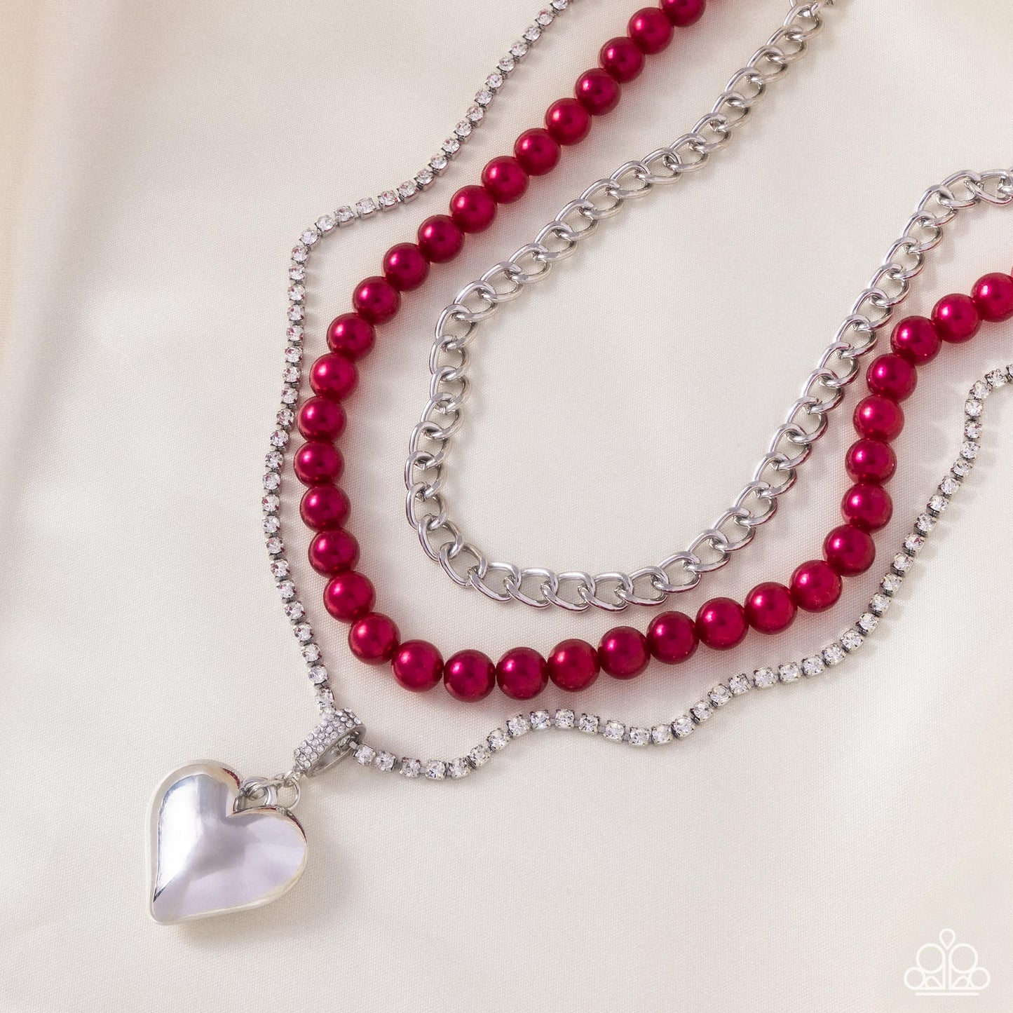 Easy Elevation Red Heart Necklace - Jewelry by Bretta