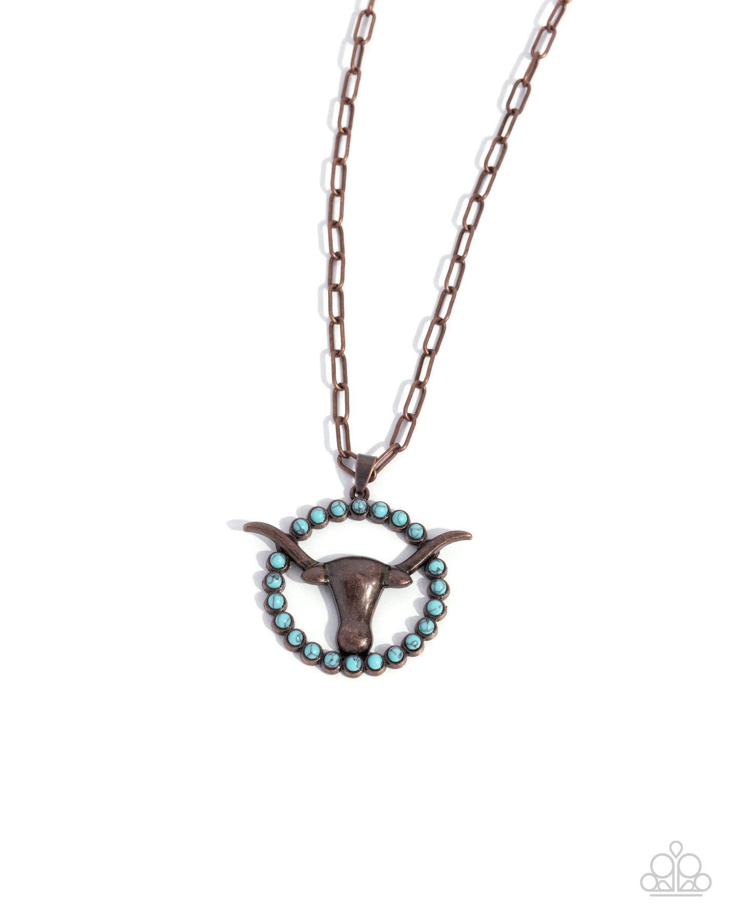 Longhorn Lasso Copper Necklace - Jewelry by Bretta