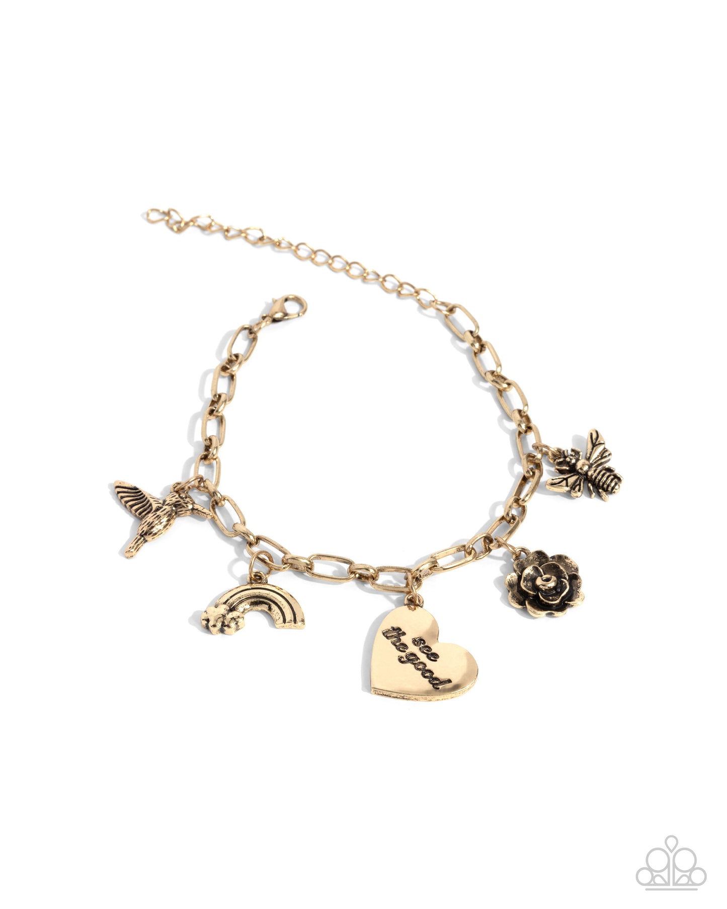 Positive Outlook Gold Bracelet - Jewelry by Bretta