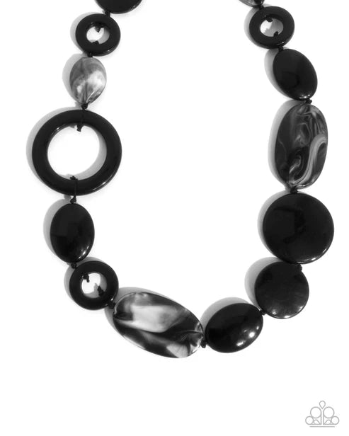 Show Them Whos GLOSS Black Necklace - Jewelry by Bretta