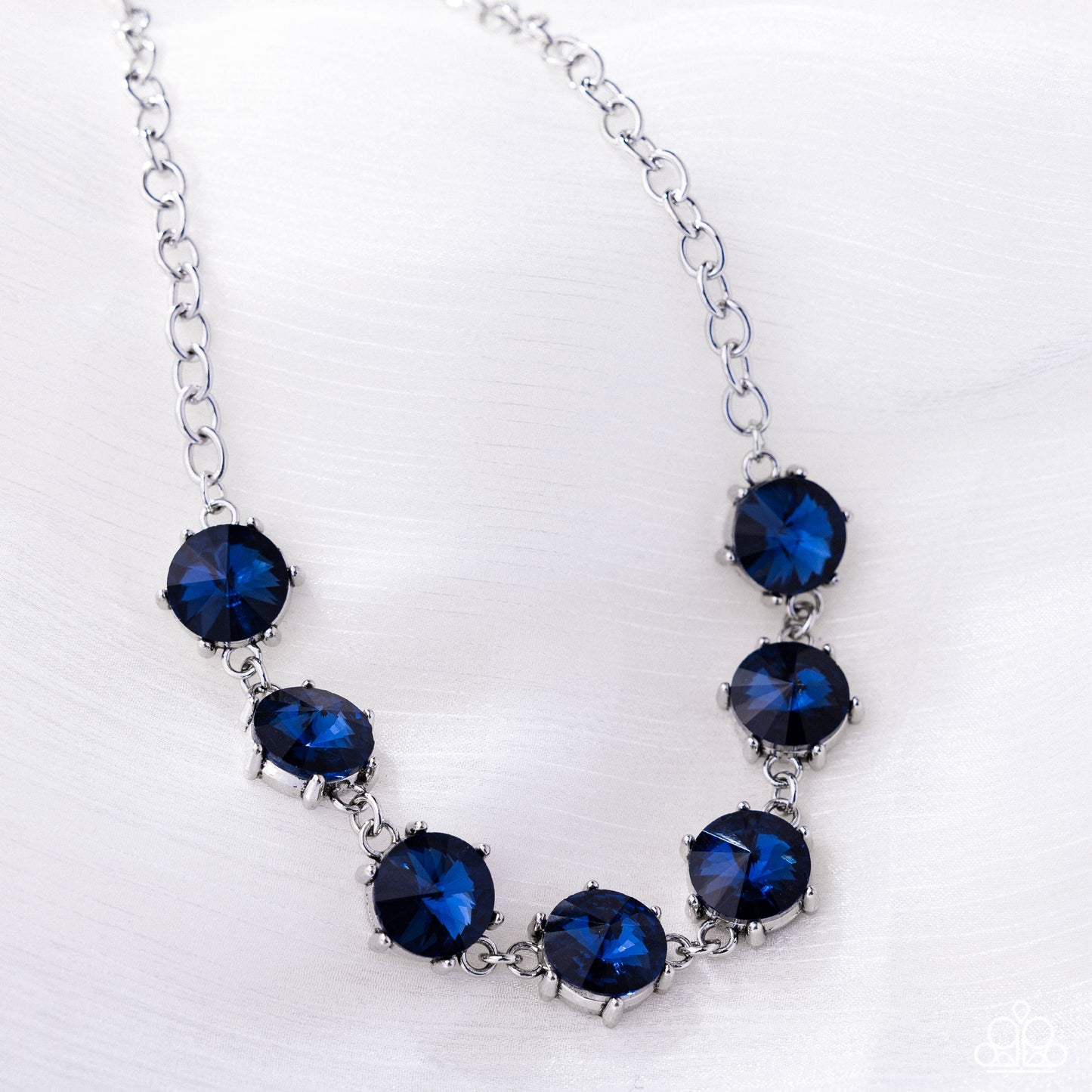 Drowning in Dazzle Blue Necklace - Jewelry by Bretta