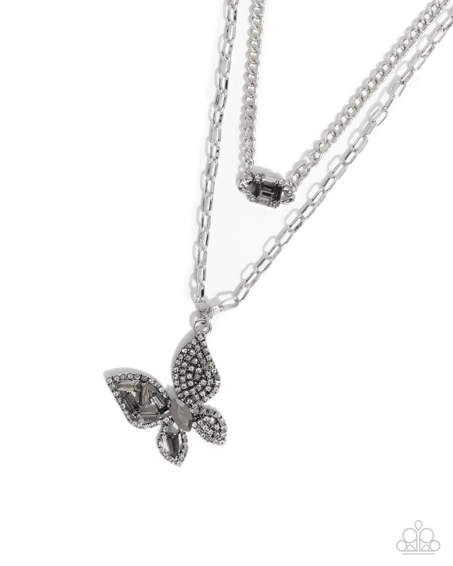 Hovering Headline Silver Butterfly Necklace - Jewelry by Bretta